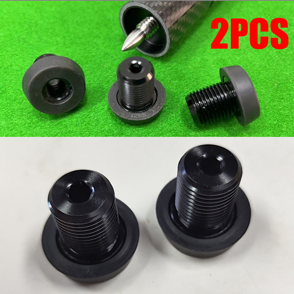 2PCS Billiard Rubber Bumper Pool Block Butt Connected Extension For Predator
