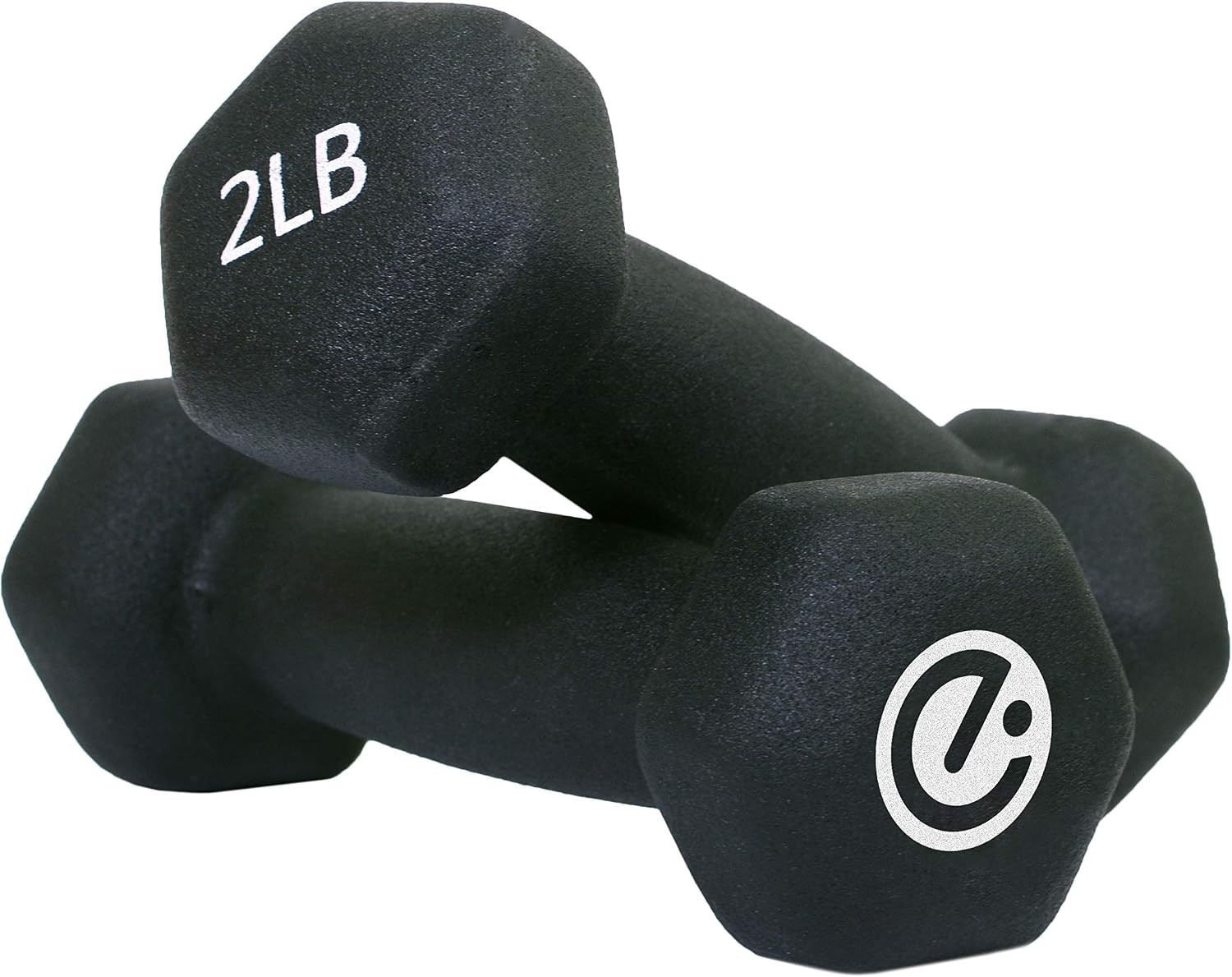 Dumbbells - 2 Lb. Weight Set, Black (ECHDB-2)