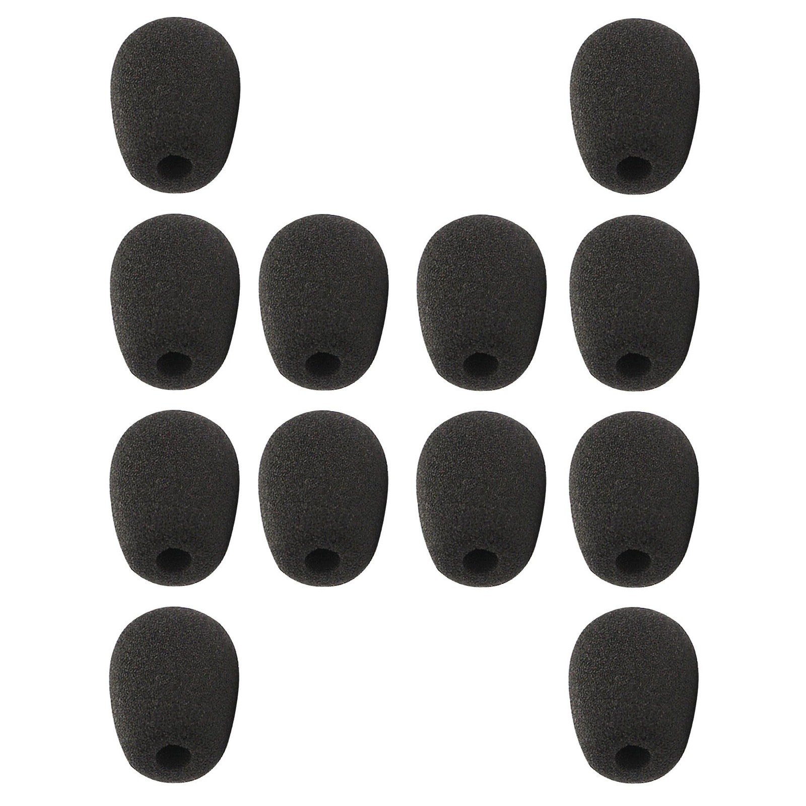 Headset Microphone Foam Cover Soft Lapel Mic Covers  Filter Replacement 12PCS