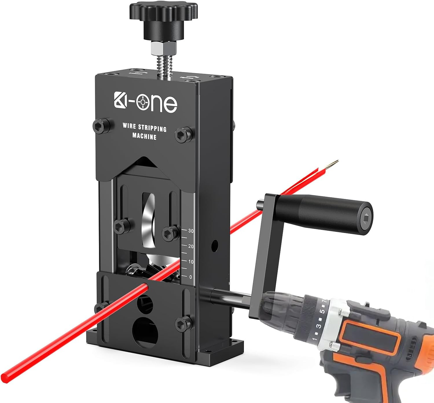 Manual Wire Stripping Machine; 0.06-1.18 Inch Wire Stripper for Drill; Copper Wi