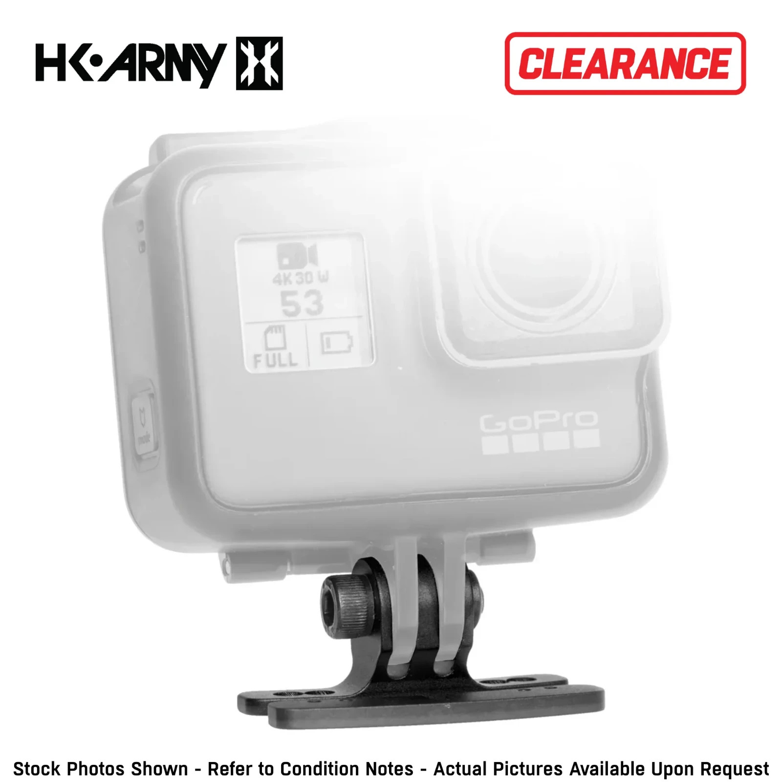 CLEARANCE HK Army Paintball & Airsoft Goggle Camera Mount for GoPro - Black
