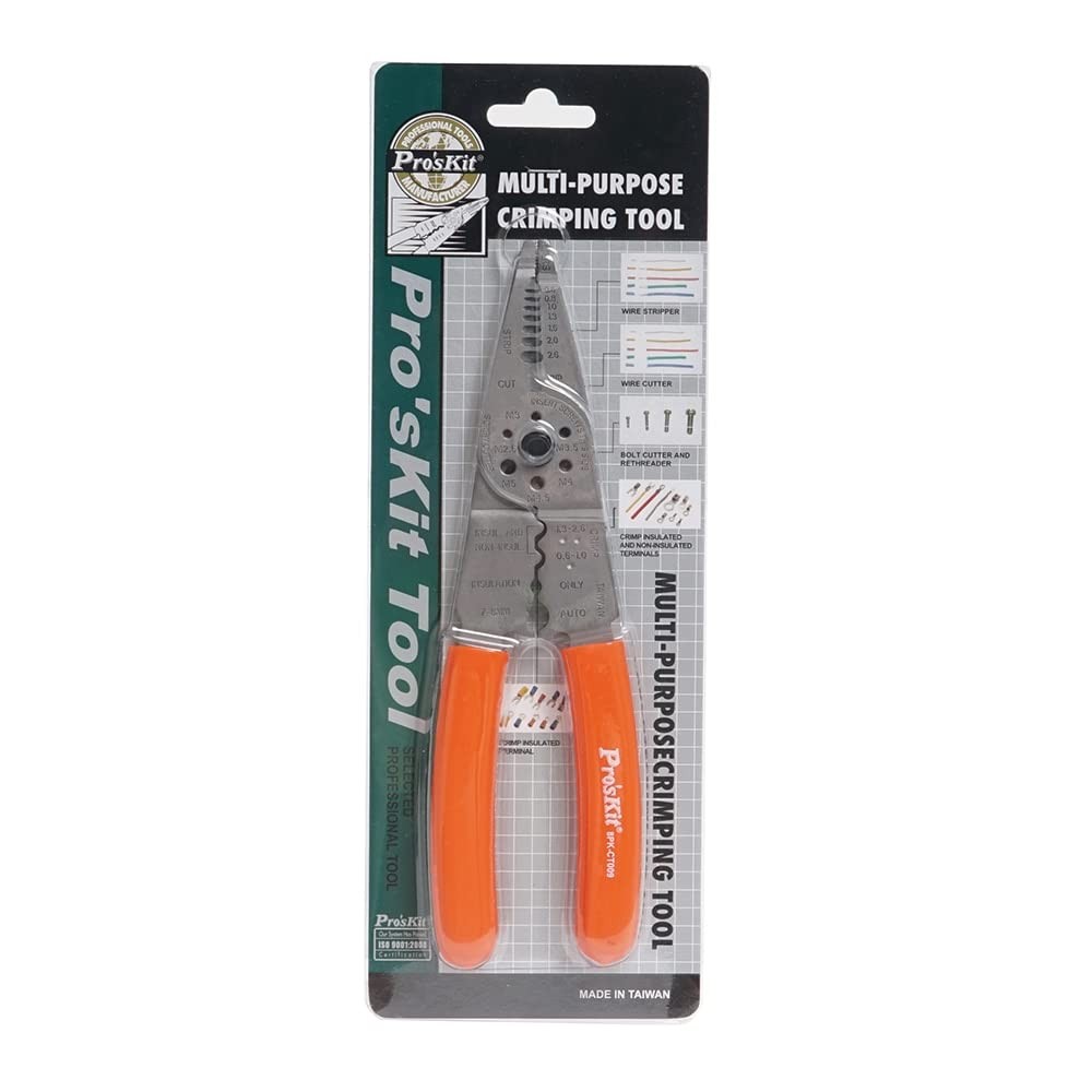 1pcs 7in1 8pkct009 Multipurpose Pliers Crimping Tool Metric Size Wire Cutter Cab