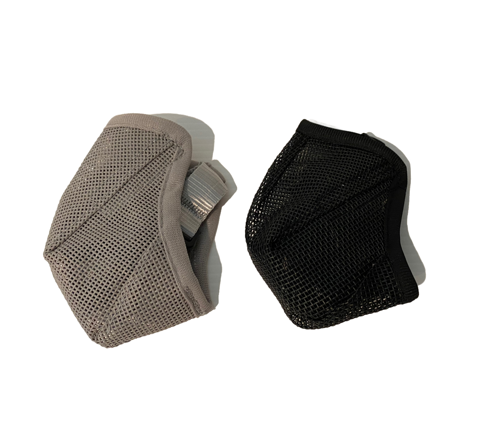 Dog Muzzle mesh 2 pack adjustable strap (XS: Snout 6 1/4”- 8 1/4") Black & Grey