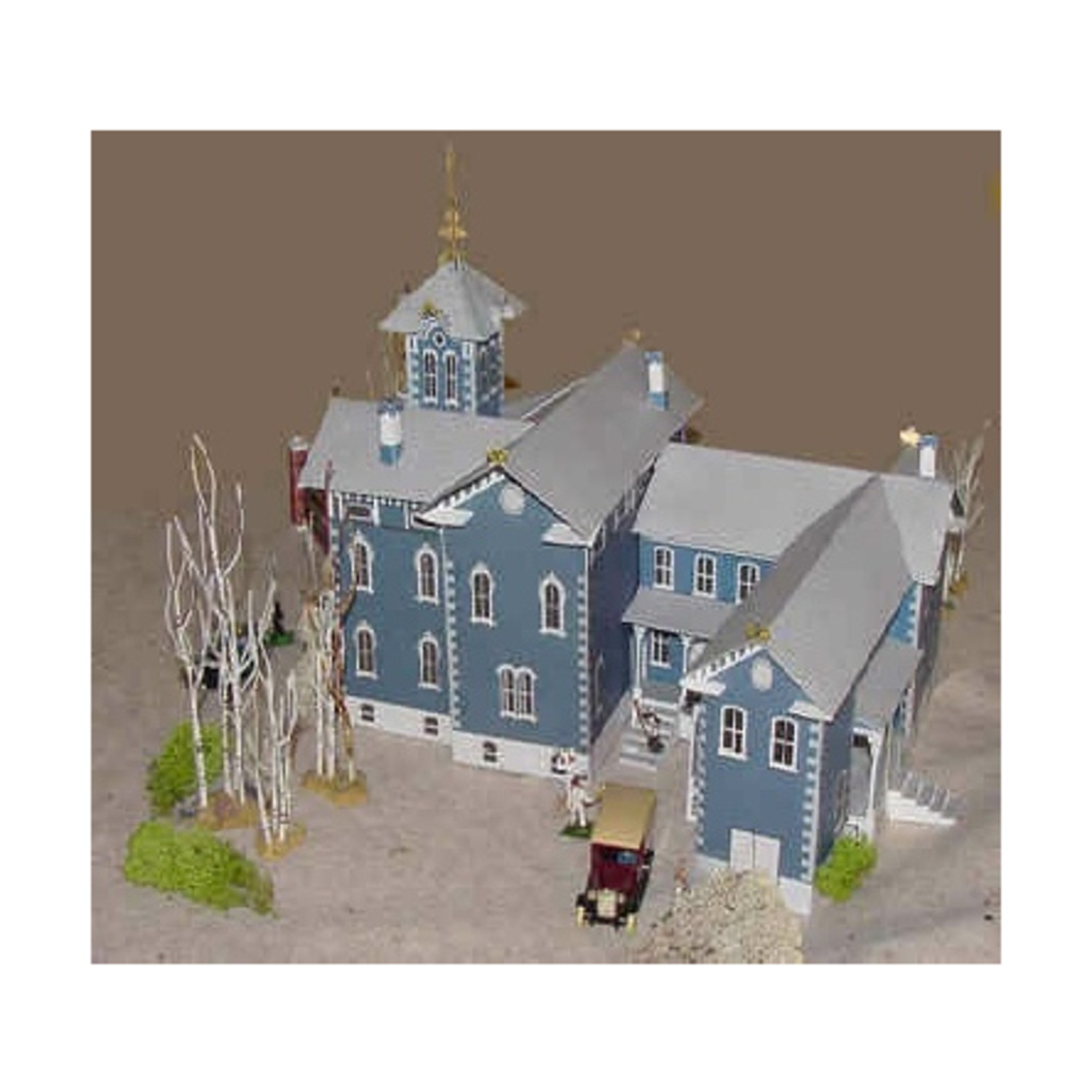 Reviresco Buildings 18mm Mini Victorian Mansion Pack New