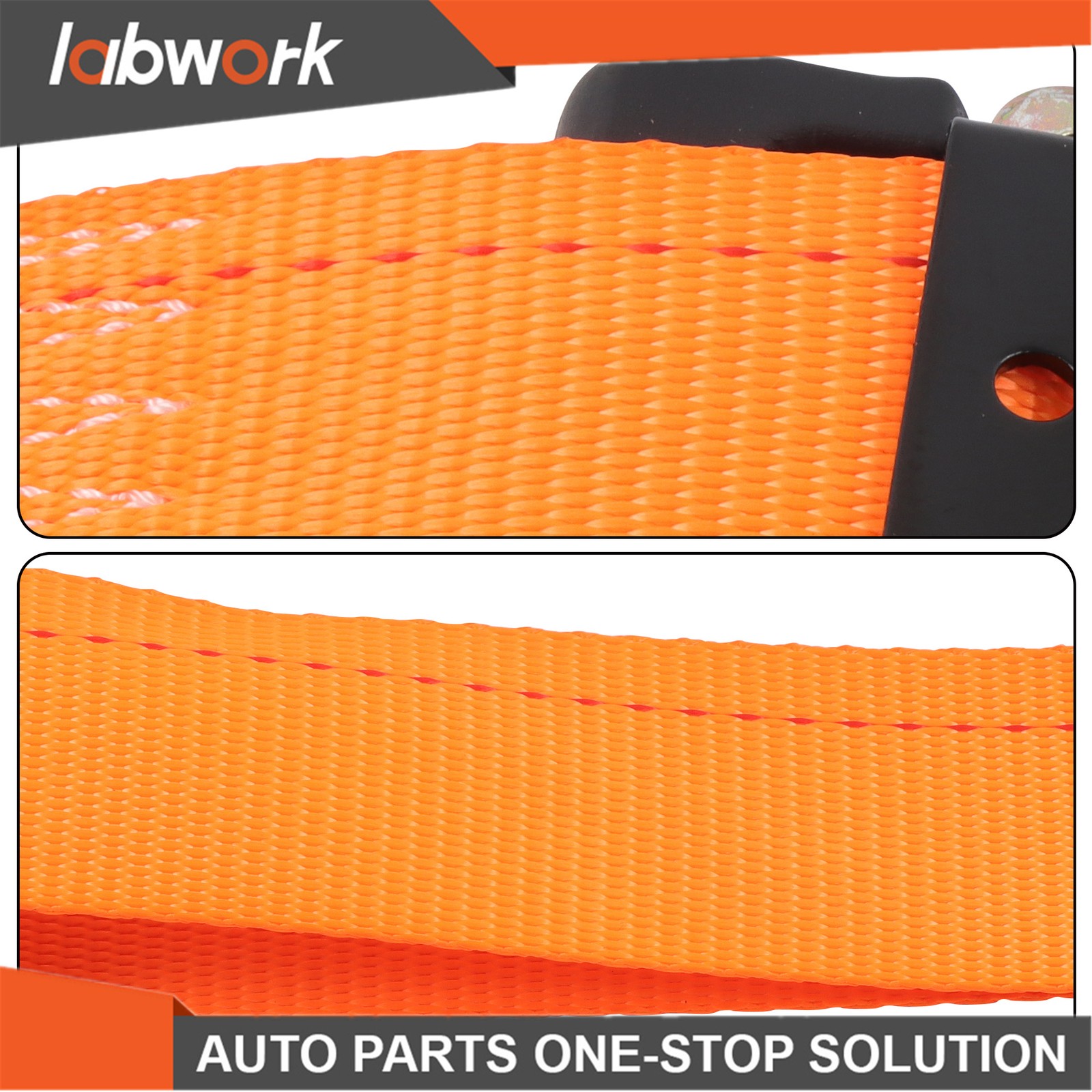 Labwork Wheel Chock Tie Down Kit 2” Heavy Duty E Track Trailer Tire Straps
