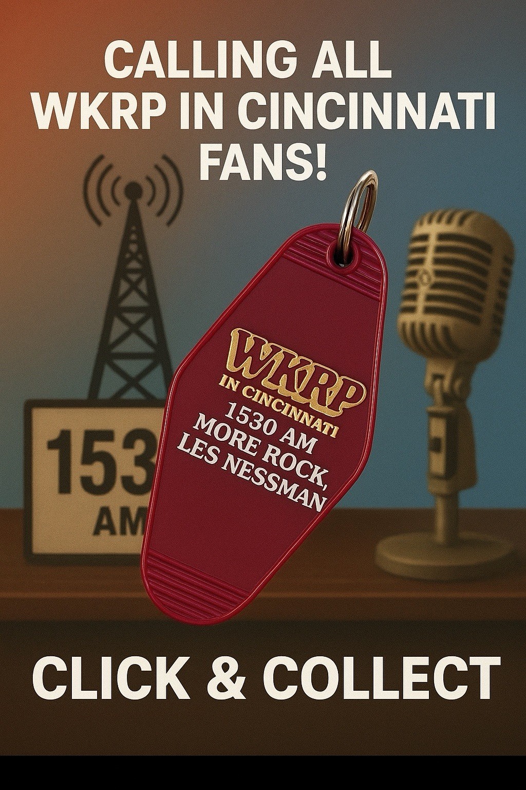 WKRP in Cincinnati Tribute Key Tag