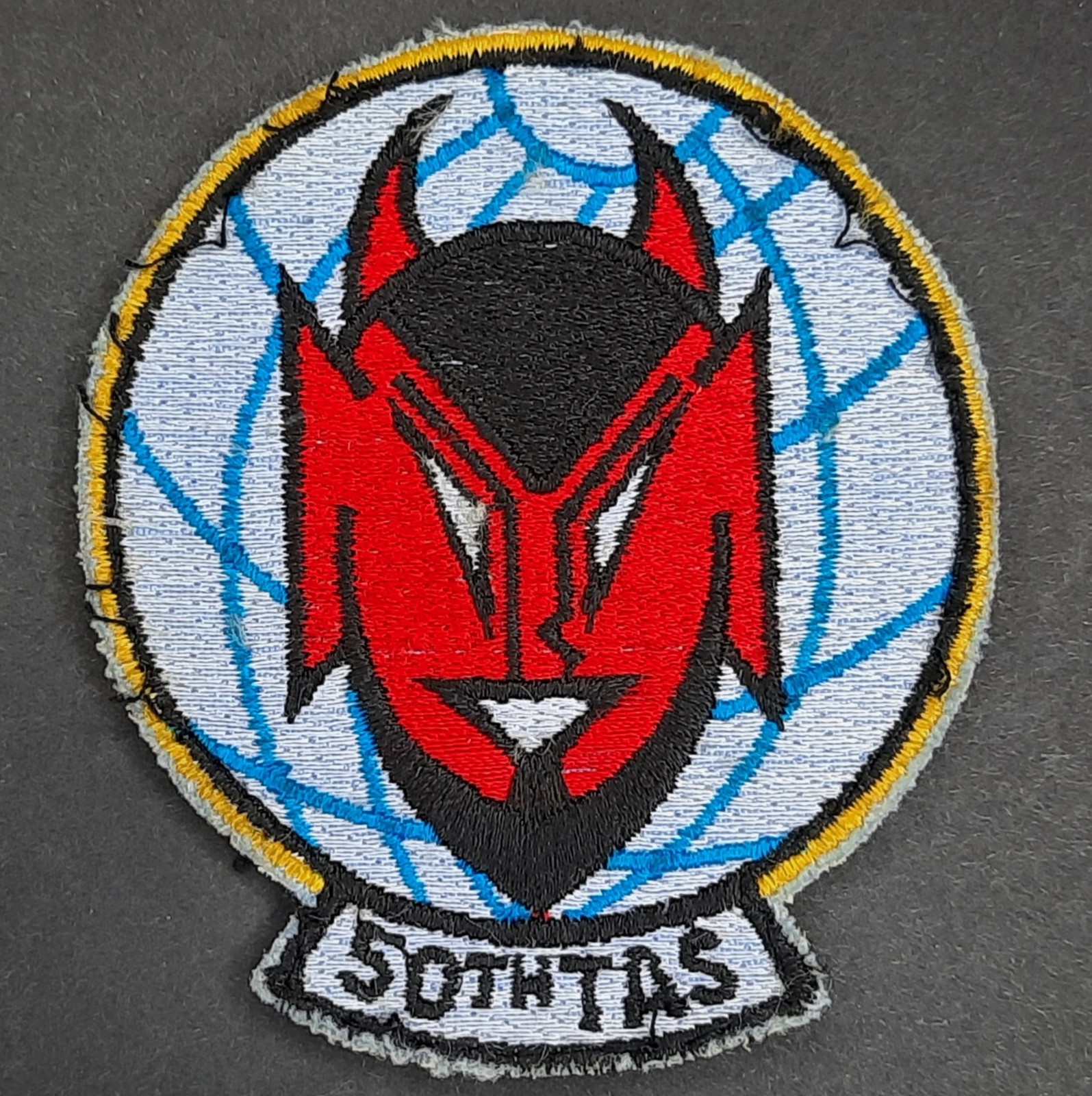 Original USAF Patch 50 TAS Tactical Airlift Squadron 1980s C-130 RAF Mildenhall