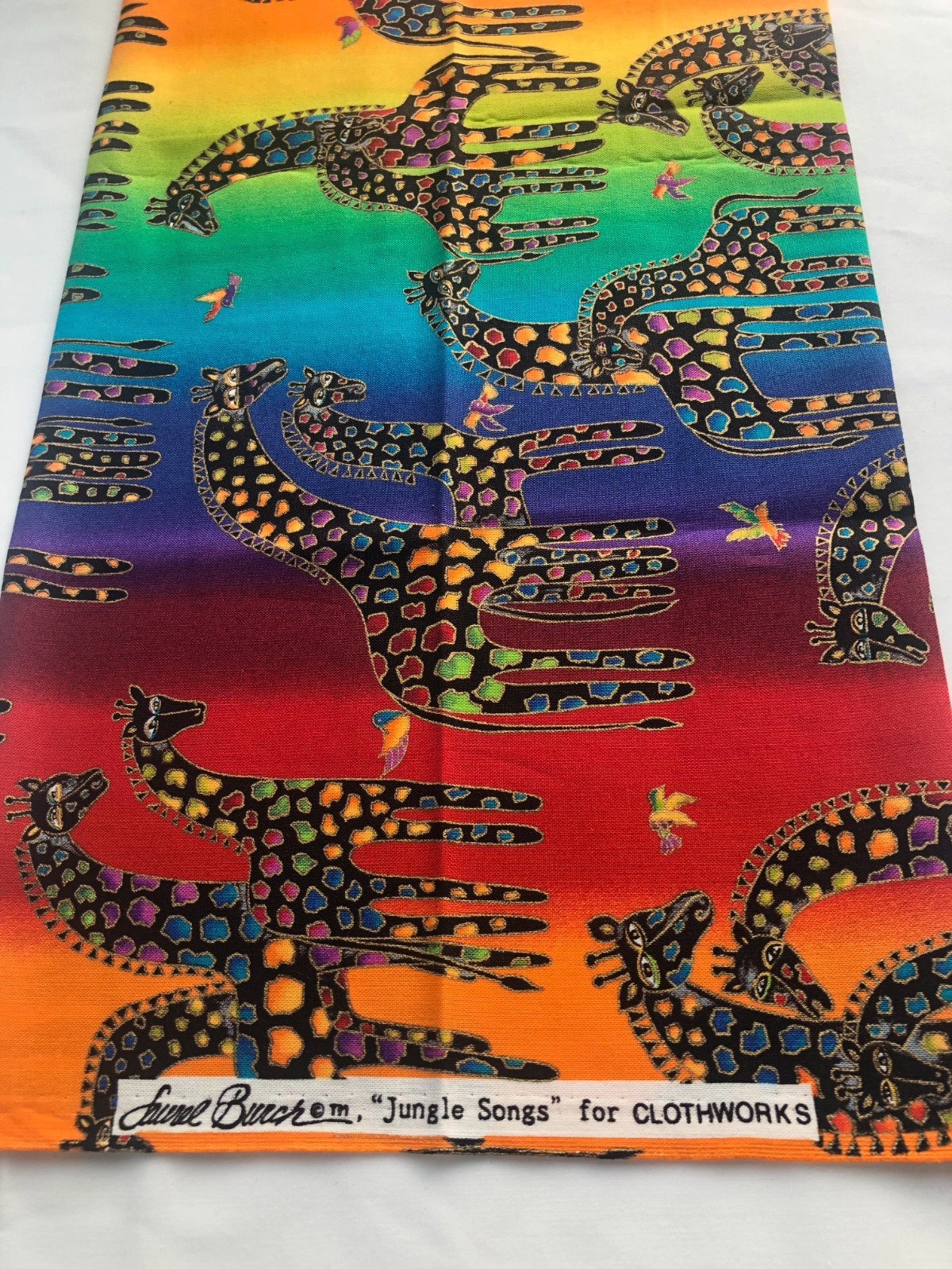 Laurel Burch Fabric Jungle Songs  Fat Quarters OOP