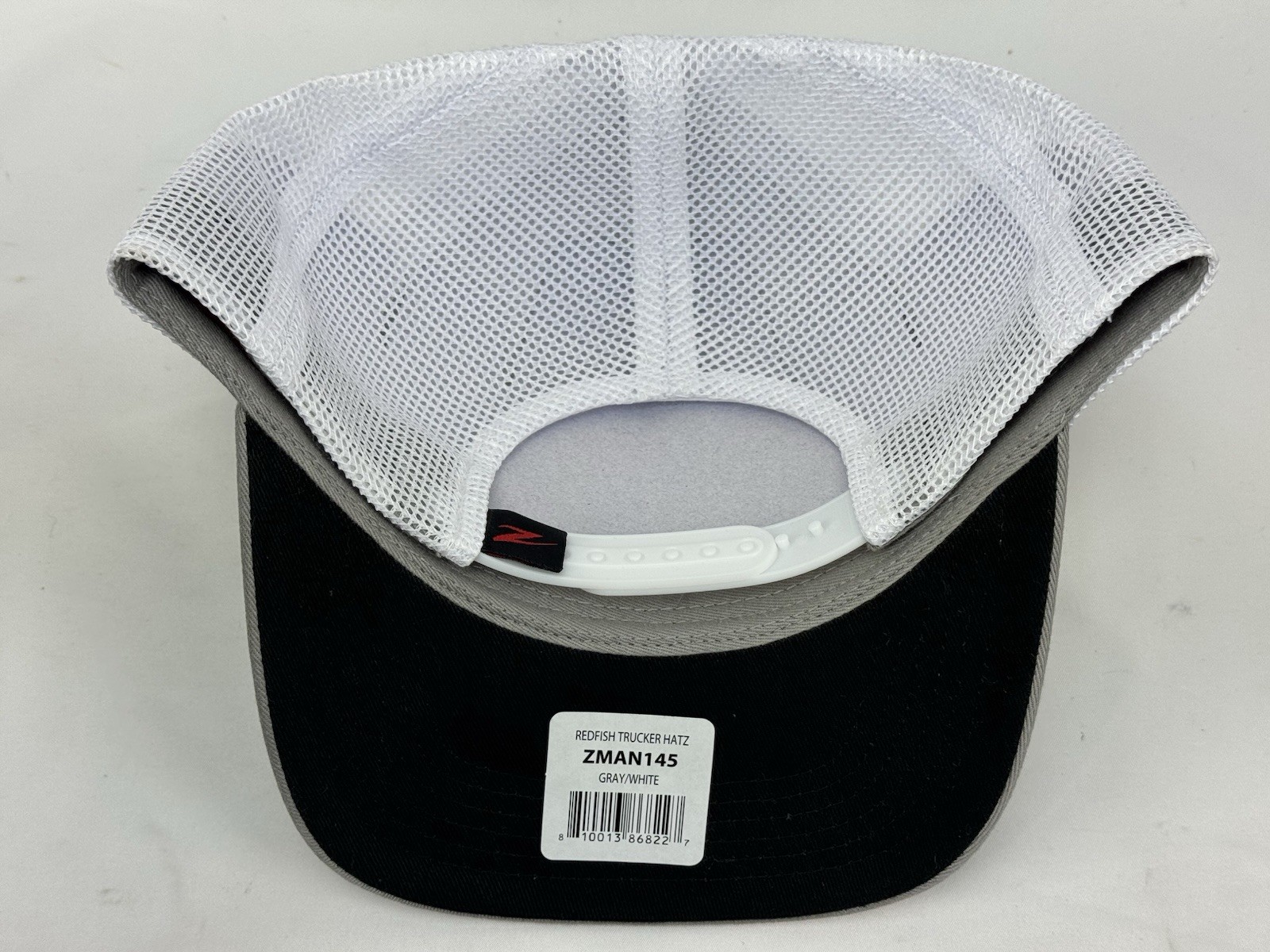 Z-Man Redfish Trucker Hat - Gray/White 2 Tone