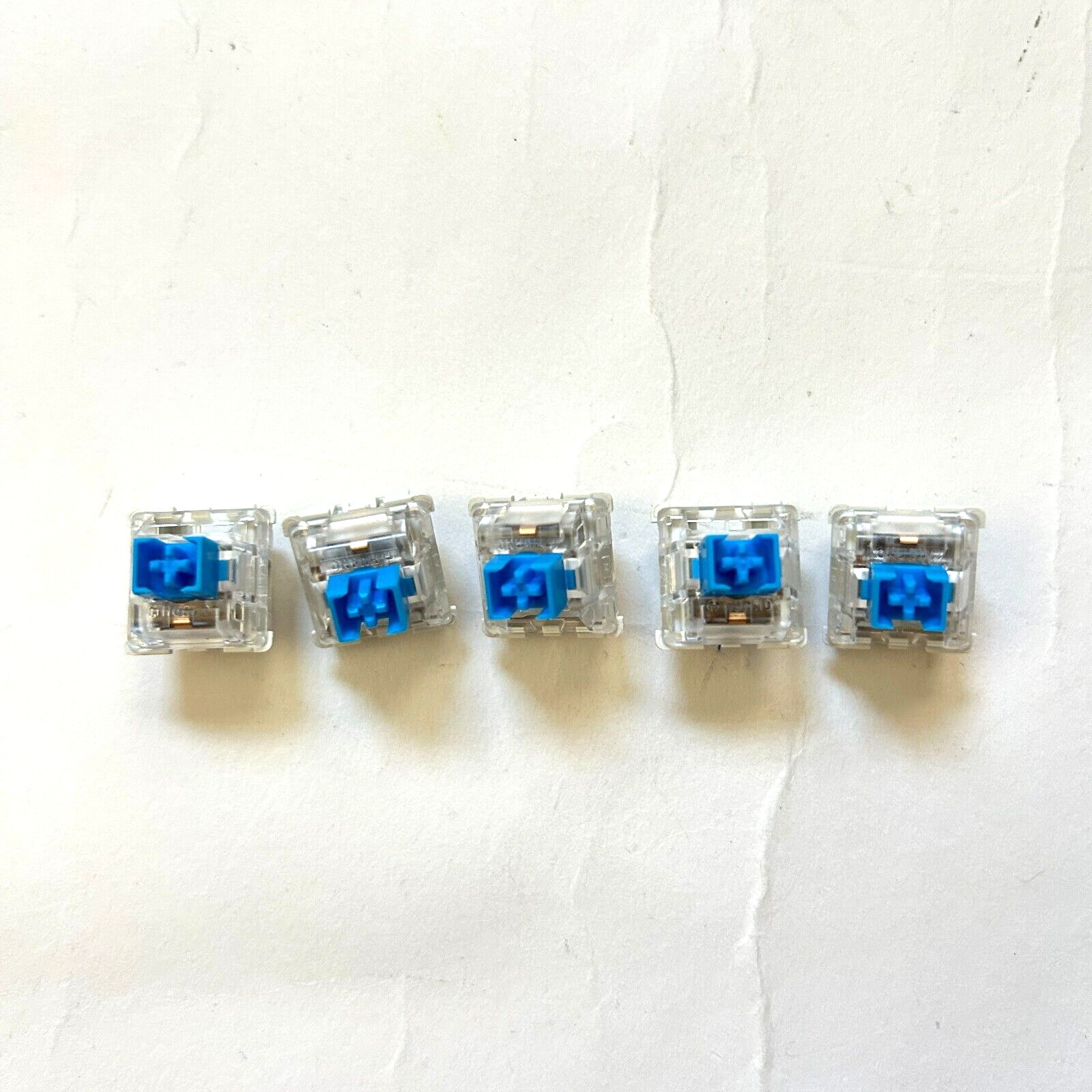 5 pcs E-yooso Gaming RGB White Blue Mechanical Key Switches replacement w/ tool