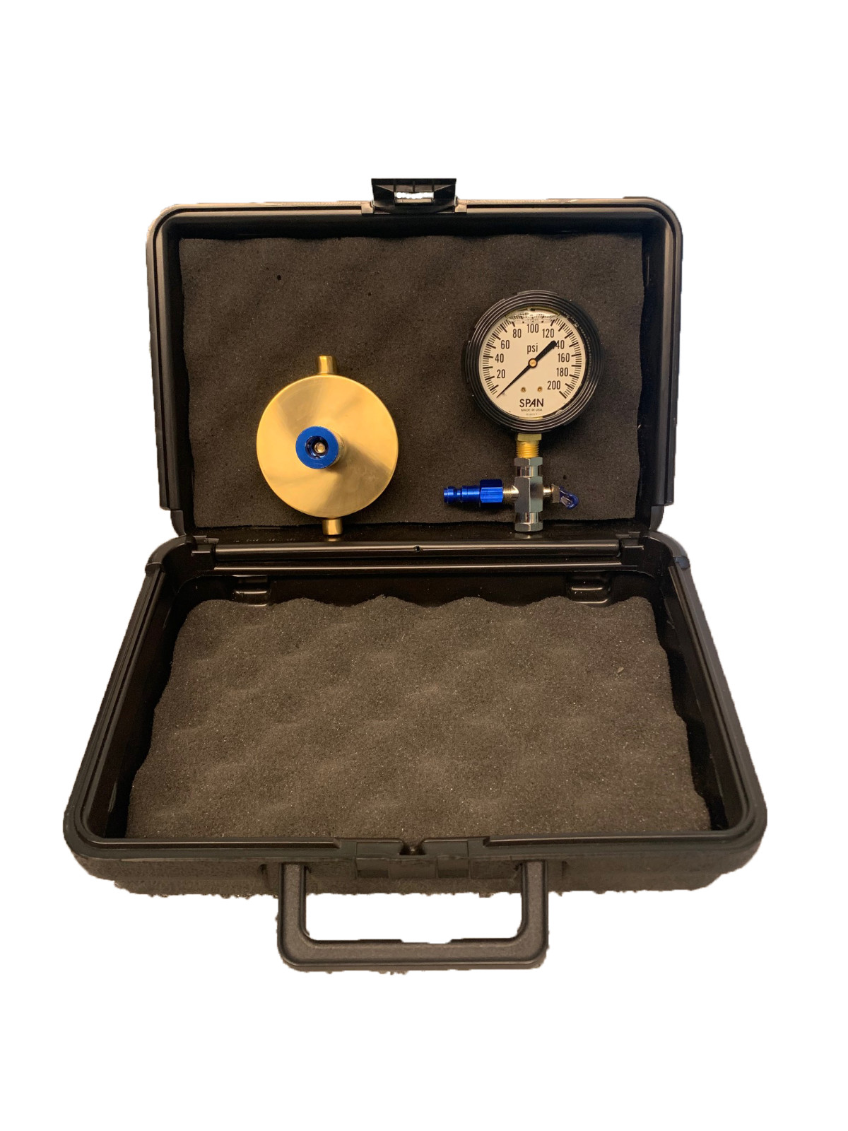 HYDRO-HITCH 2-1/2" NST Fire Hydrant Pressure Gauge 100 PSI & 3-Way Bleeder Valve