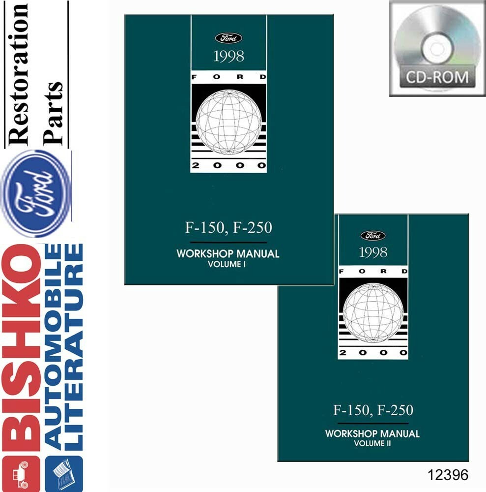 1998 Ford Truck F150-F250 Factory Shop Service Manual CD