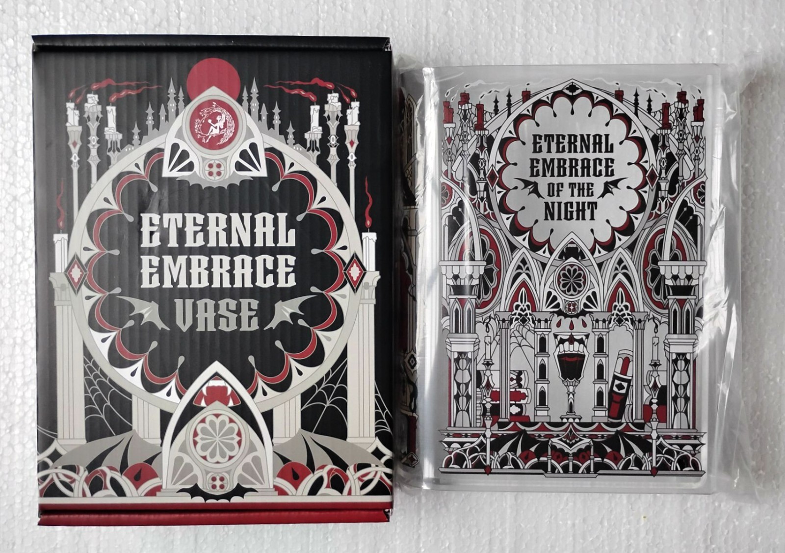 FAIRYLOOT: Eternal Embrace - Book Shaped Vase ~ FEATURING CLASSIC GOTHIC MOTIFS