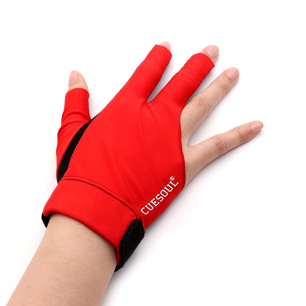 "Professional Billiard Gloves Red for Right Hand  Size S"