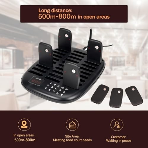 Restaurant Pager System Retekess 500M 800M Range