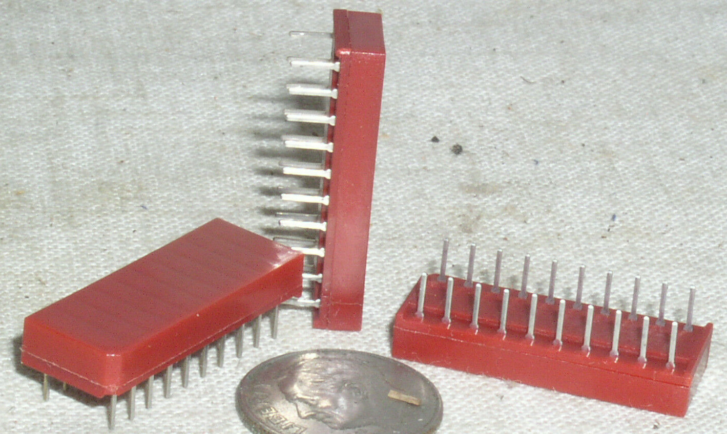3 NEW SEALED 20 PIN DIP ZERO OHM RESISTOR BRIDGE JUMPER SHORTING BAR SHUNT USA