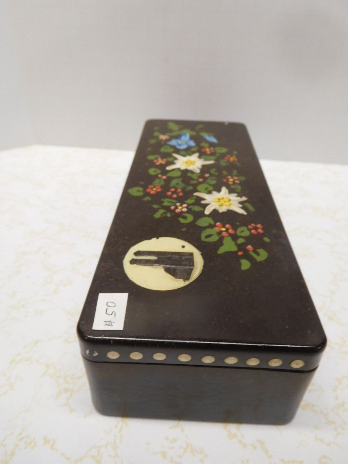 Splendid Vintage England Landmark Tower Painted Composite Box