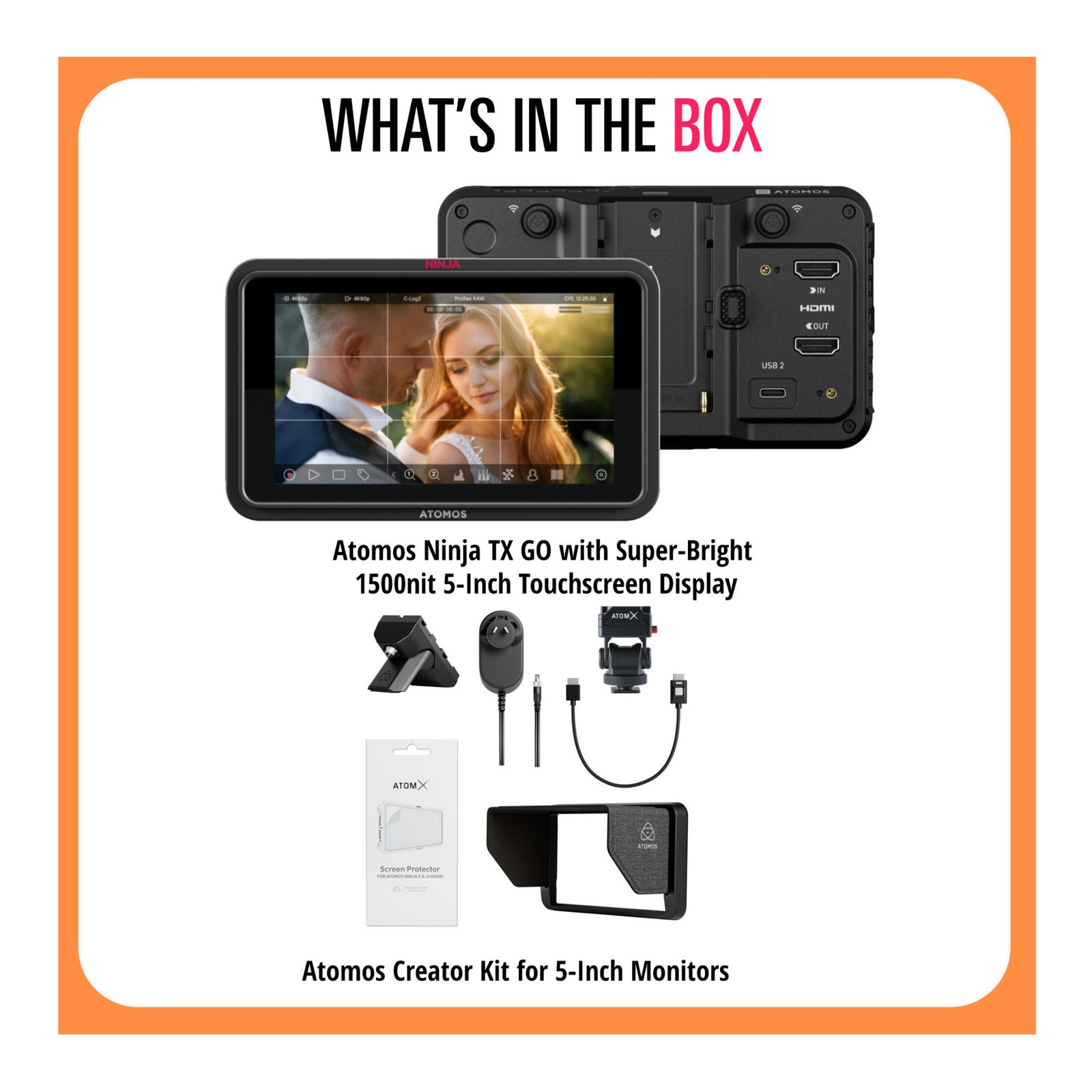 Ninja TX GO and Atomos 5-inch Creator Kit