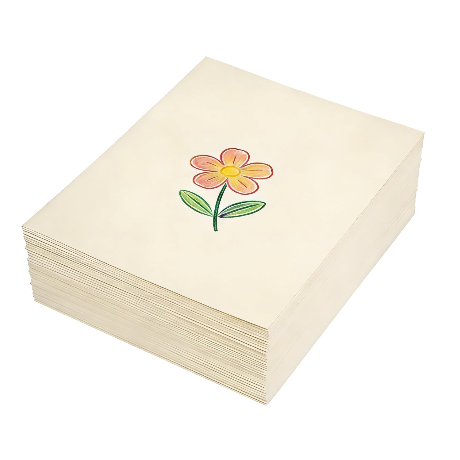 Drawing Paper 9”x 12”Cream Art Construction Paper for Sketching Origami .