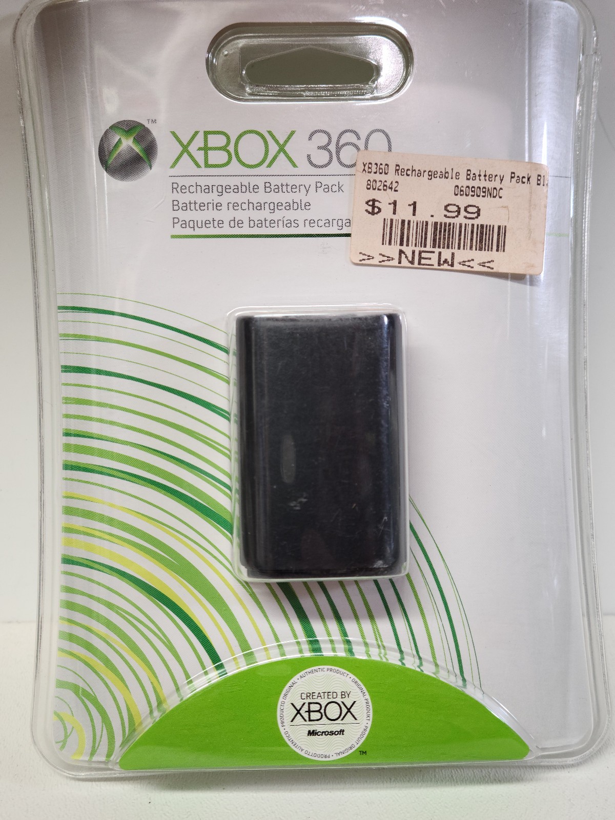 NEW Sealed XBOX 360 Regargable Battery Pack OEM Black