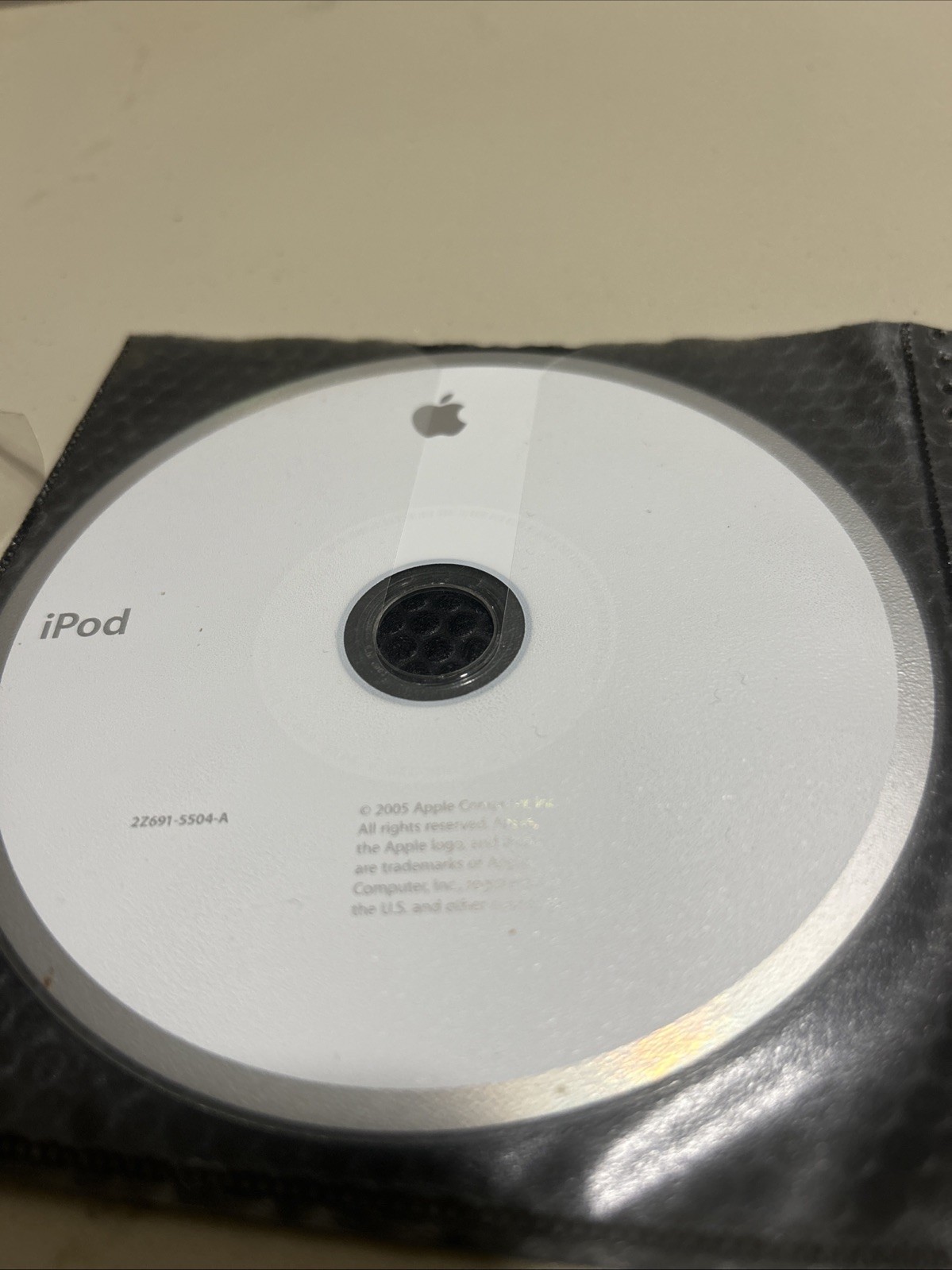 APPLE iPod + iTunes Installation Software CD 2005 2Z691-5513-A Disc Quick Start