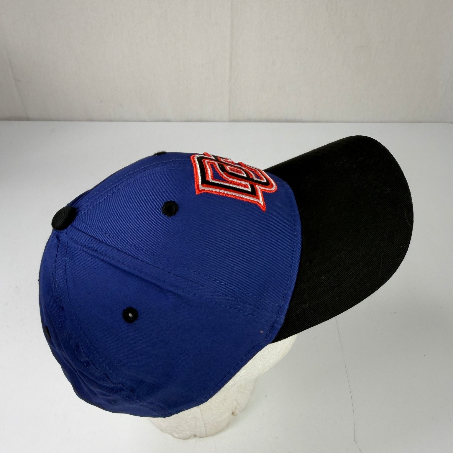 Boys Hat Blue Black Adjustable Snapback Embroidered Logo Cap
