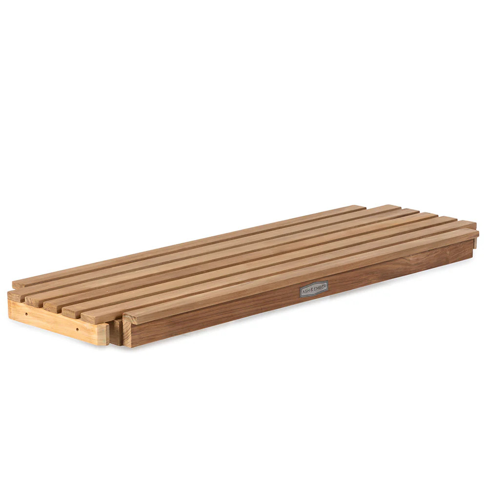 Ash & Ember Connecting Bench for 2 Cu Ft (14 Gallon) Grade A Teak Planters