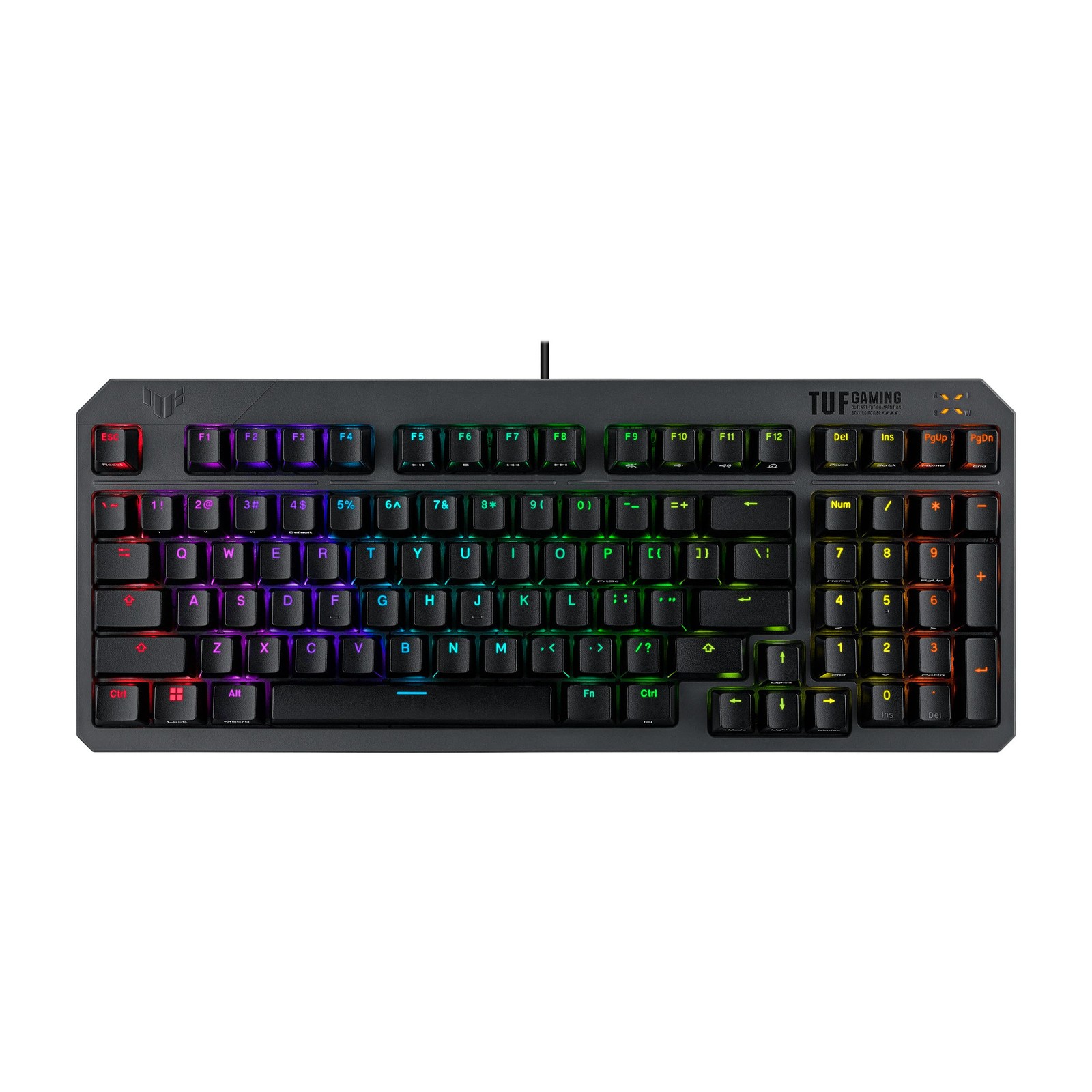 TUF Gaming K3 Gen II 97-Key Keyboard Optical-Mechanical Blue Switch PBT Keycaps