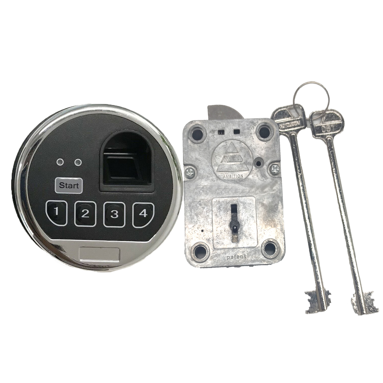 Biometric Fingerprint Safe Electronic Lock/Replace S&G Left Hand & 2 Master Keys