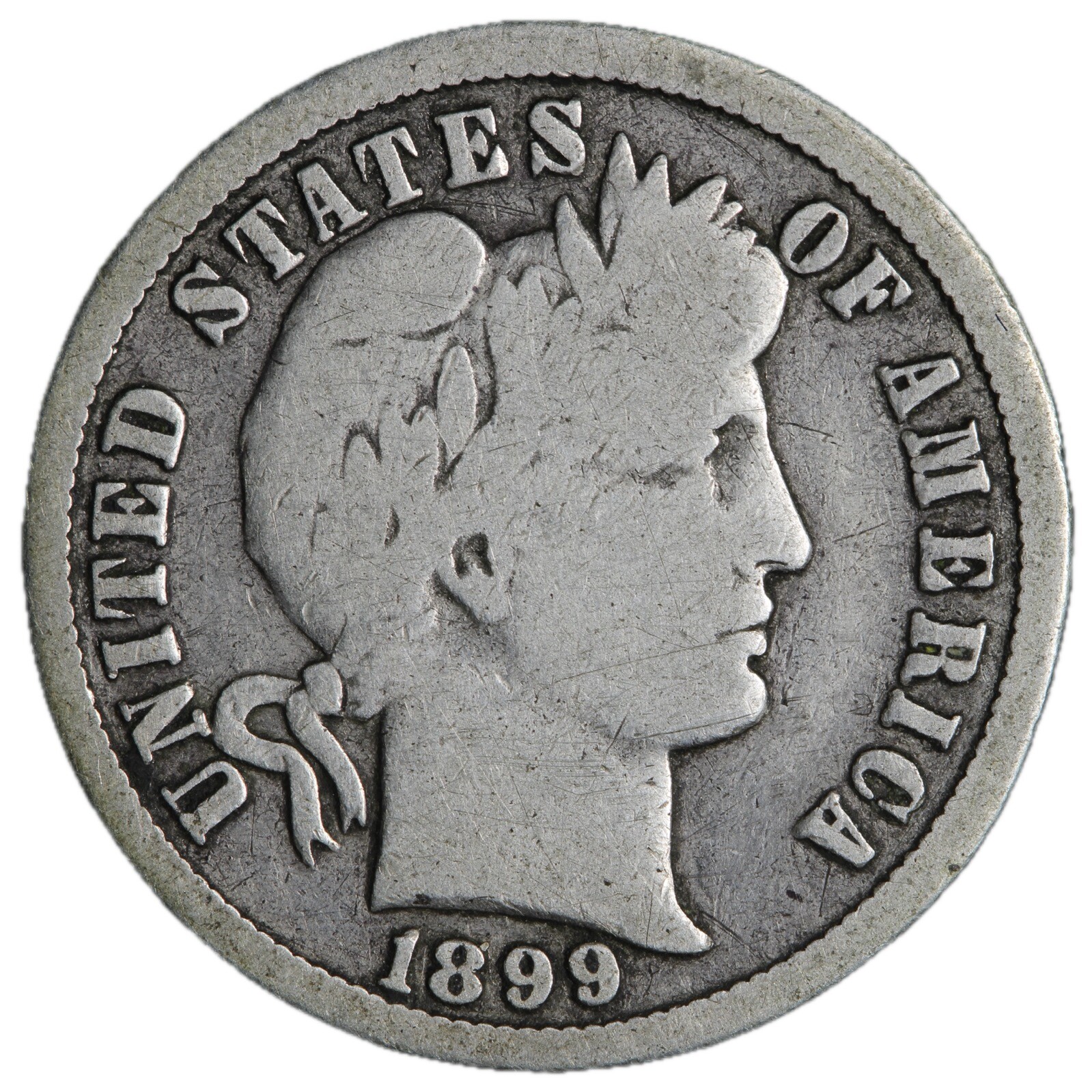 1899-O Barber Dime Nice Circulated VG/FINE! Complete Your Album!