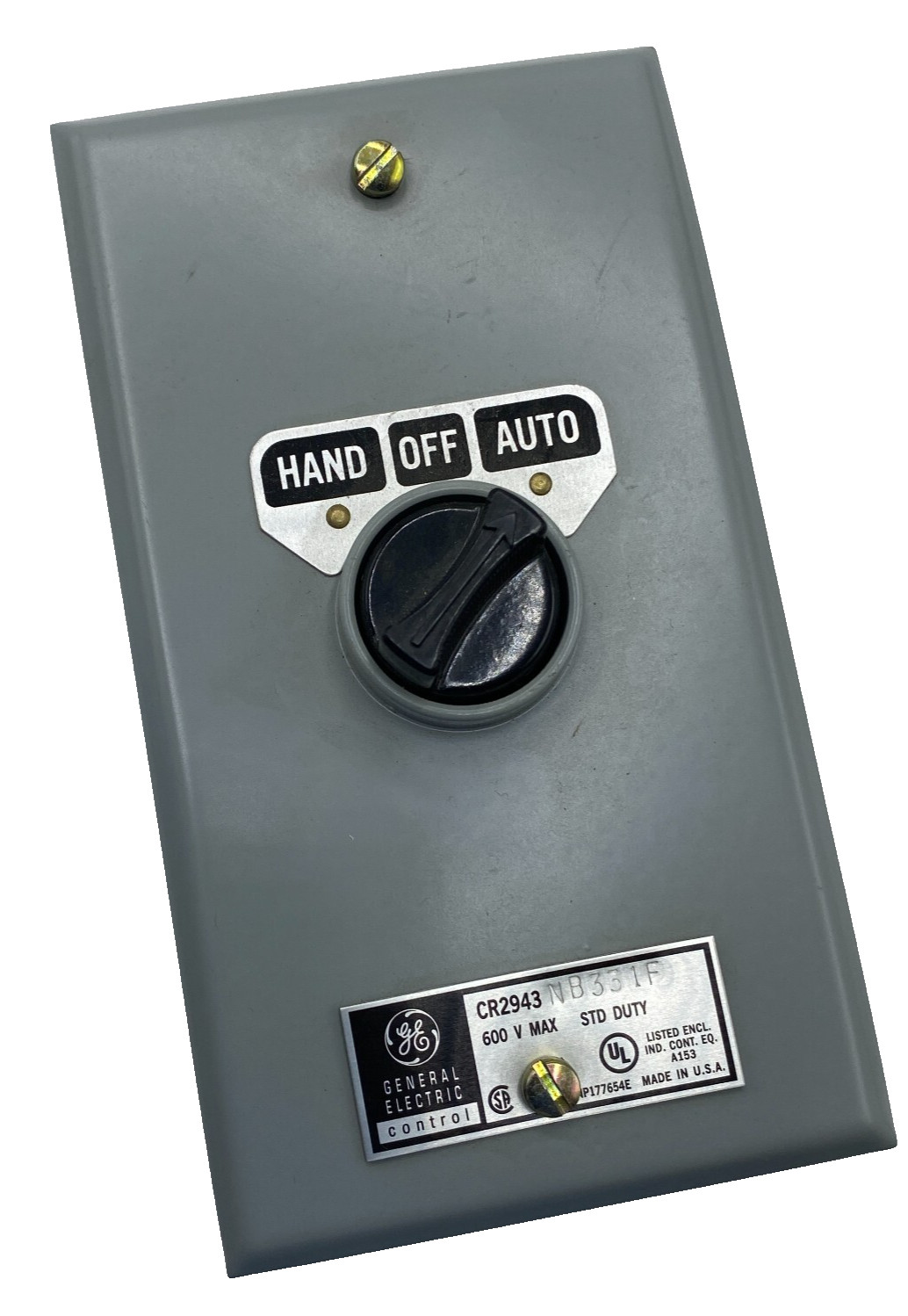 GENERAL ELECTRIC GE CR2943NB331F SELECTOR SWITCH CONTROL CR2643 600V 🎯