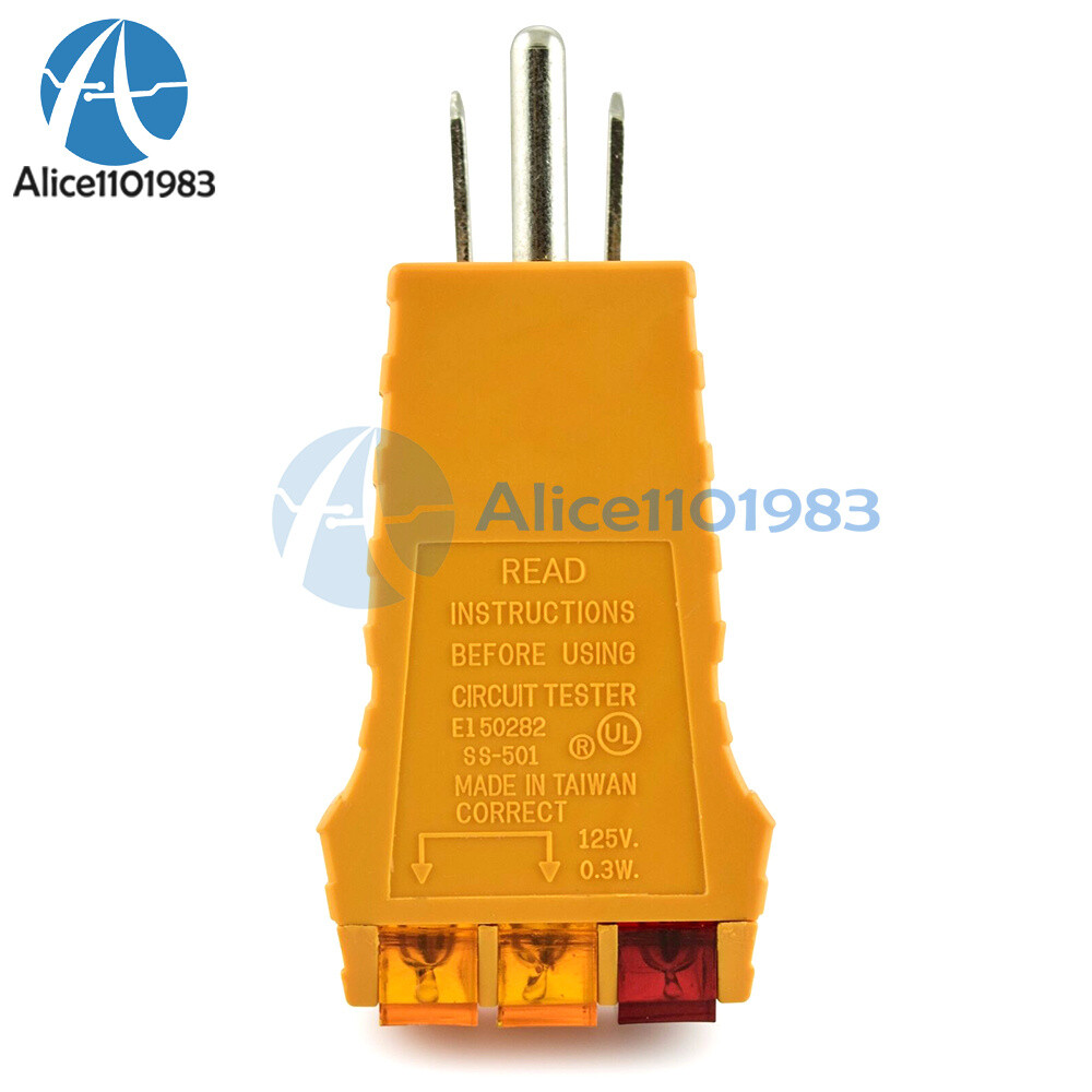 Socket Tester with GFCI check. Receptacle Tester for Standard AC Outlets