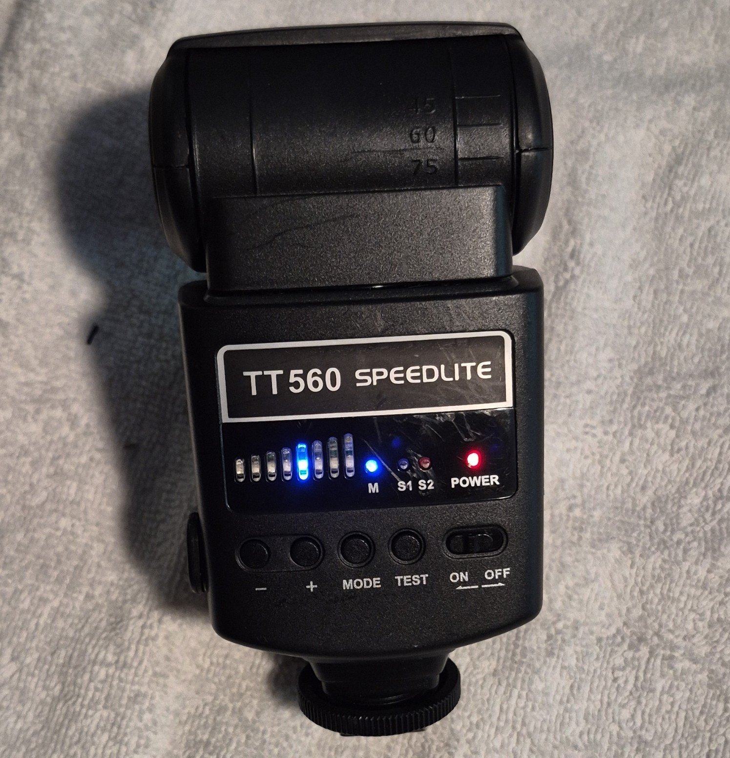 Neewer TT560 Speedlite Flash Hot Shoe Mount Tilt Xenon GN 38m Universal