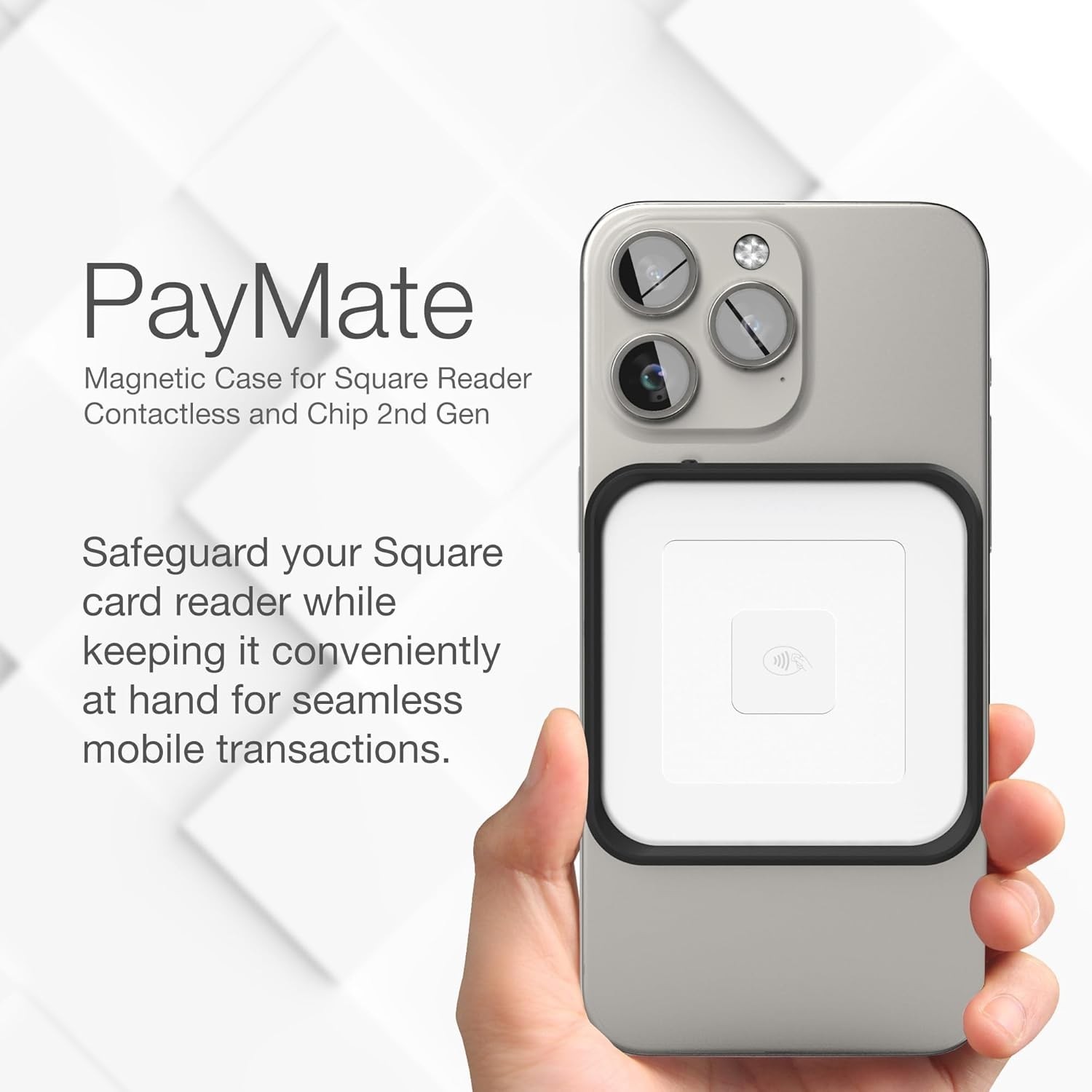 Magnetic Case for Square Contactless and Chip Reader 2nd Gen MagSafe Compatible