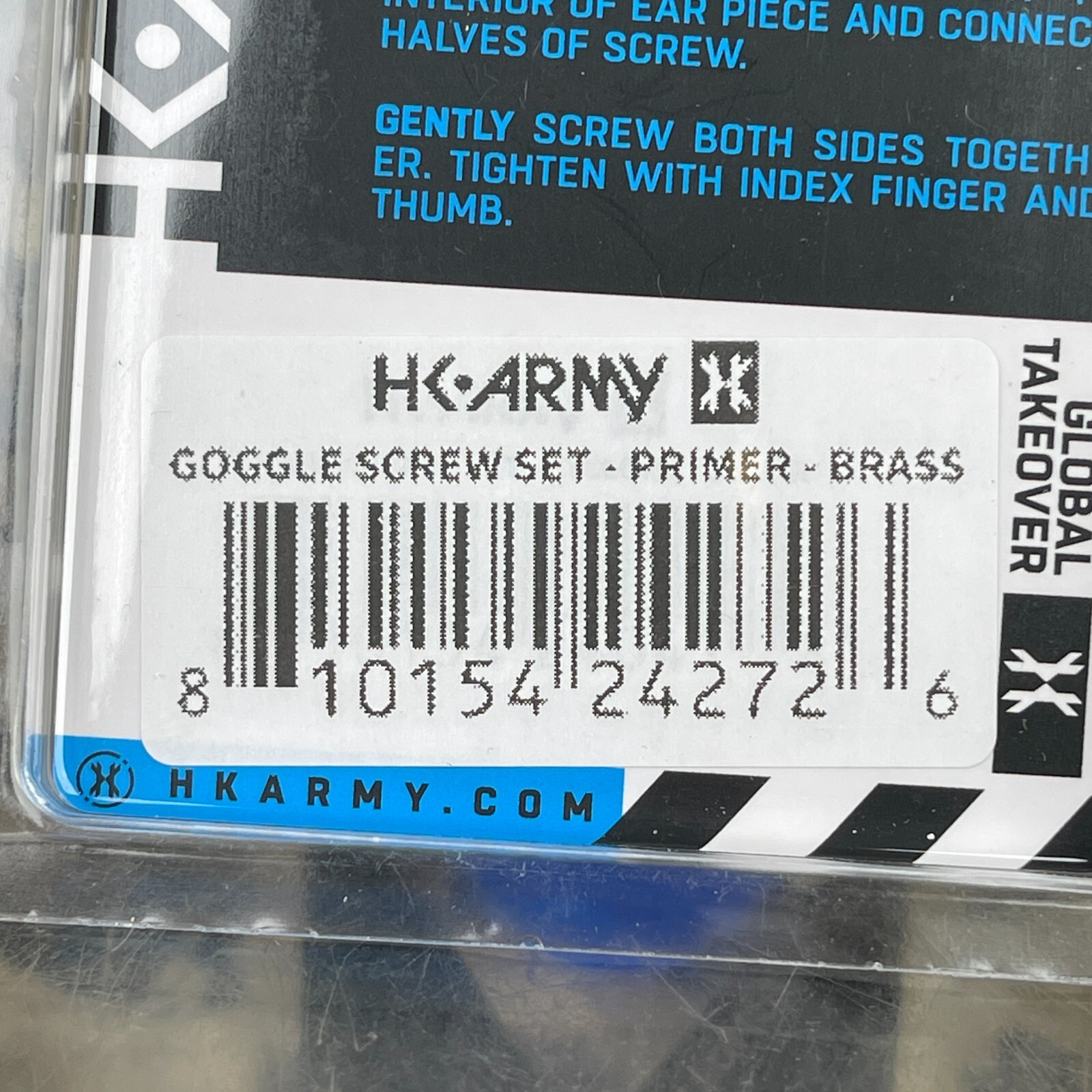 NEW HK Army KLR/Proflex Goggle Screw Set - Primer - Brass