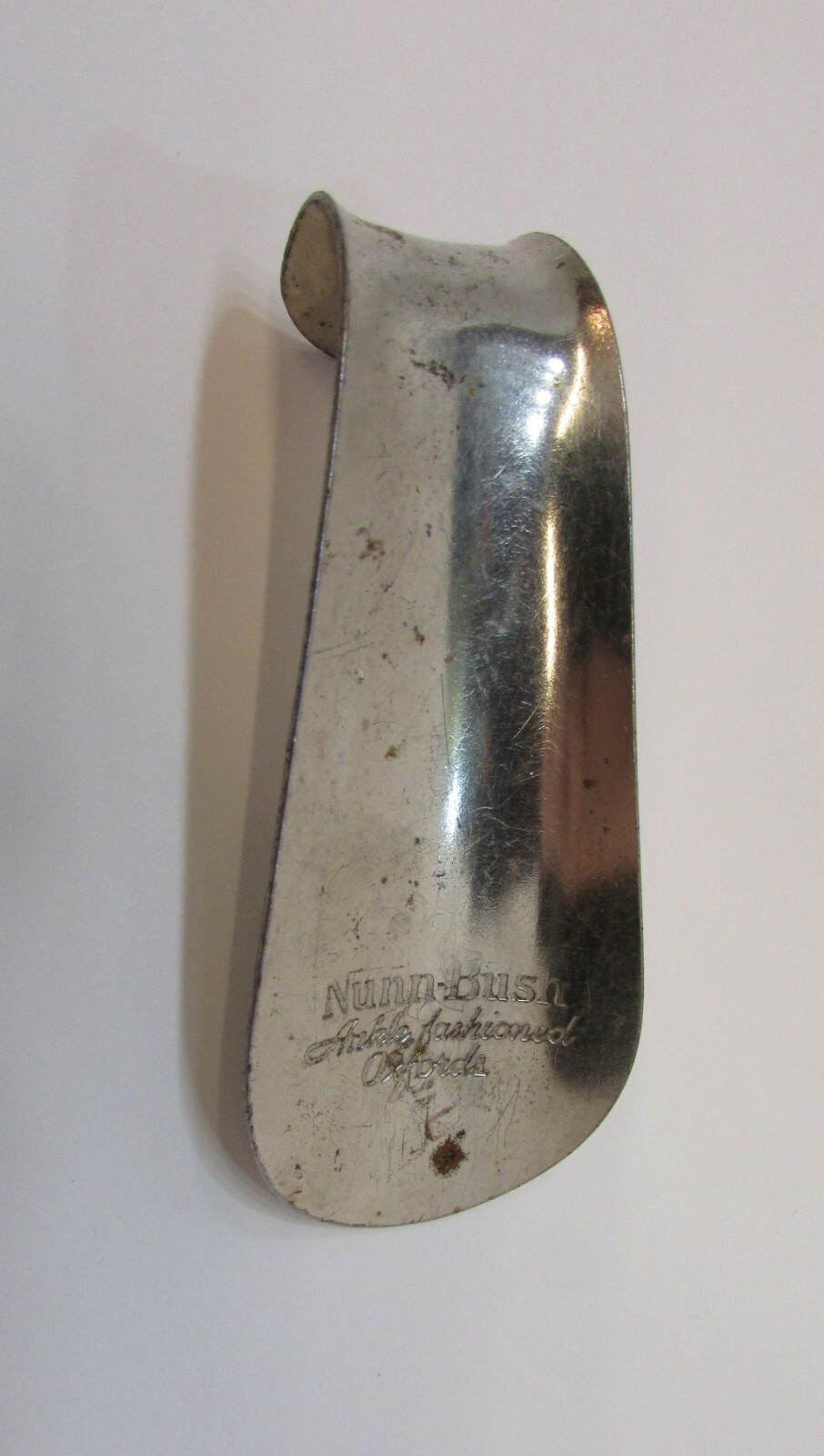 Vintage 1950's Nunn Bush Ankle Fashioned Oxfords Advertising Steel Shoe Horn