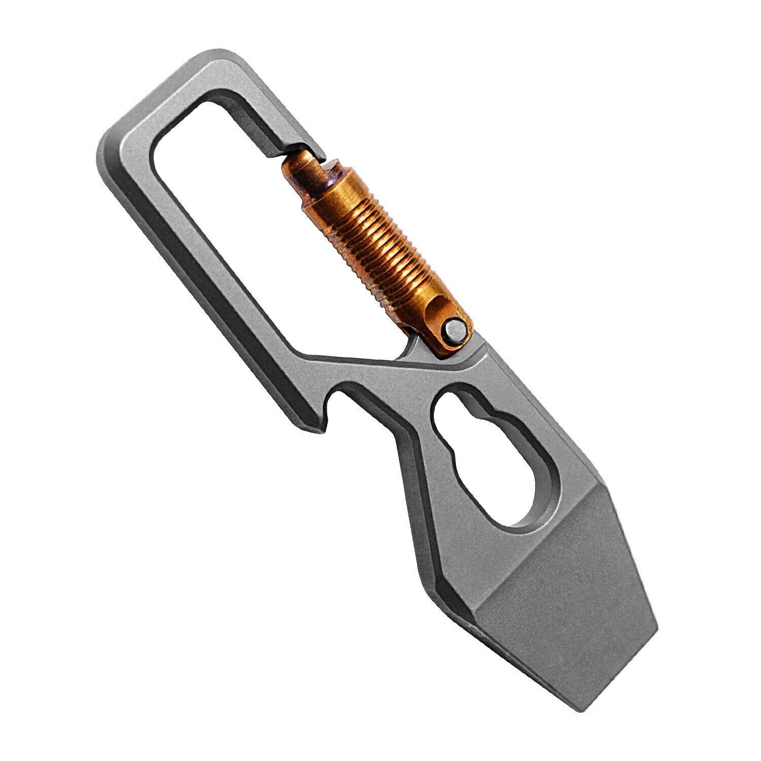 1/2PC Titanium Alloy Keychain Multi Tools Pry Bar EDC Crowbar Bottle Opener