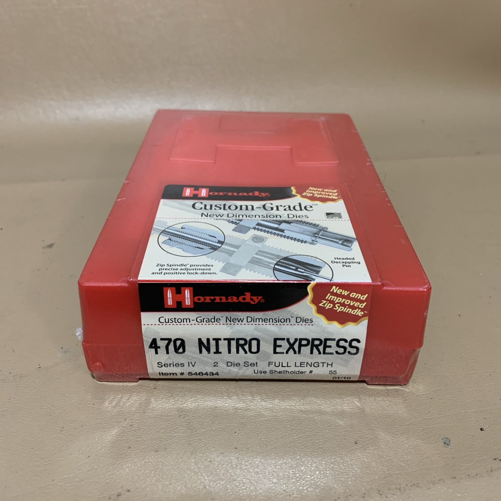 Hornady Custom Grade 470 Nitro Express 2 Die Set Series IV Full Length 546434