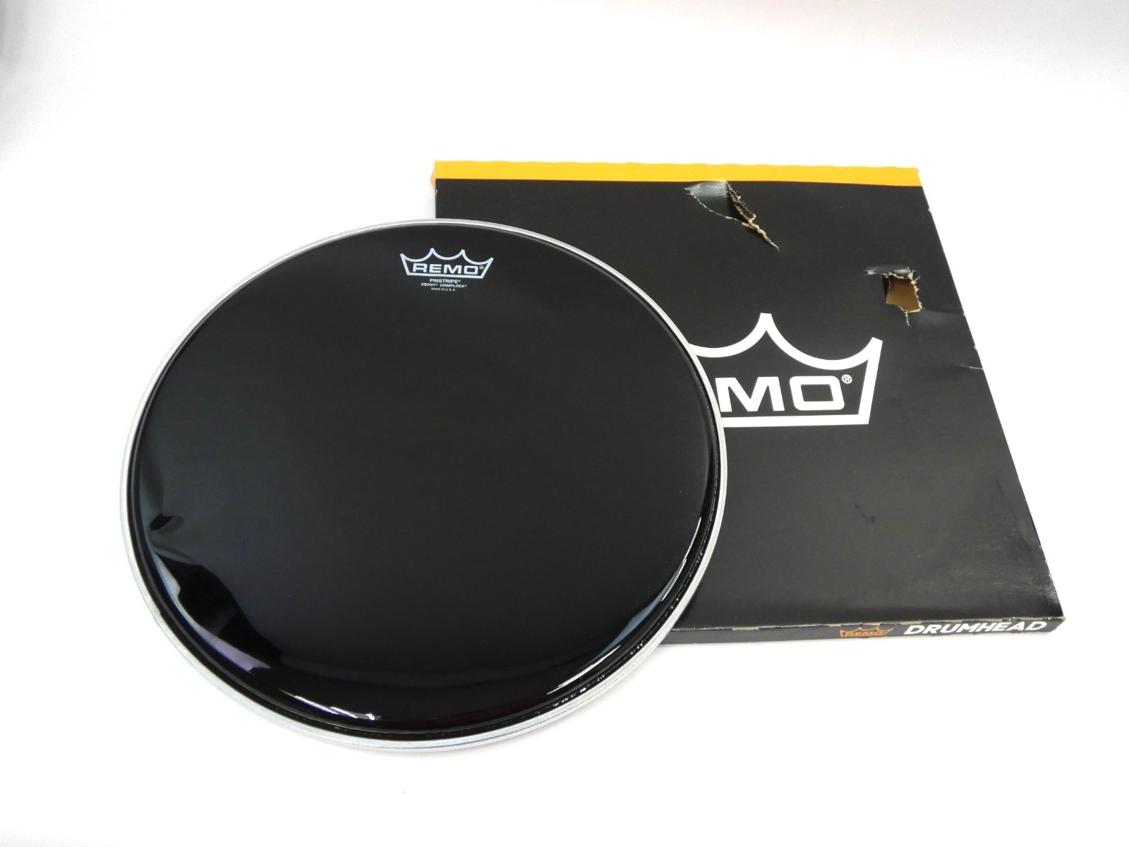 BRAND NEW (Open Box) Remo PS-0414-MP 14" Pinstripe Ebony Tenor Drum Head