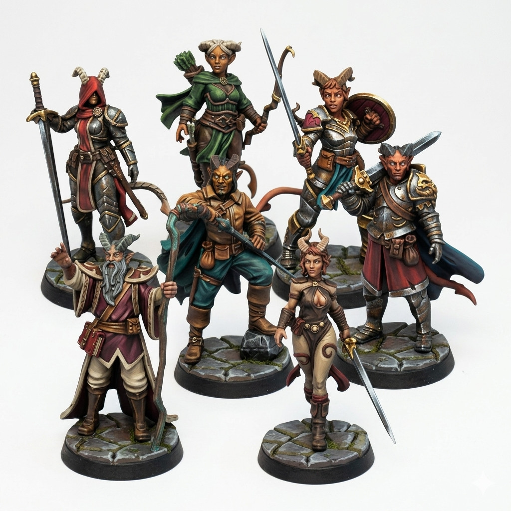 Tiefling Miniatures | Fantasy Miniature | Galaad Miniatures