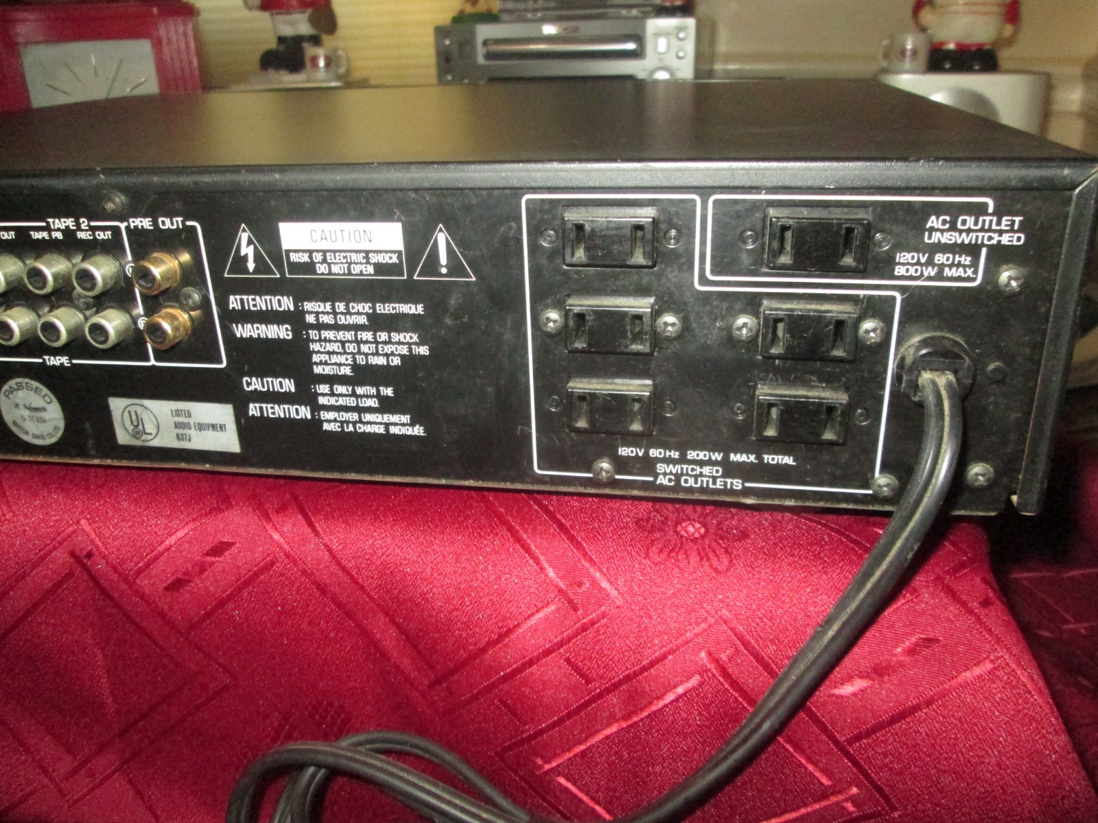 Yamaha Natural Stereo Control Amplifier MODEL C-60 Pre-Amp