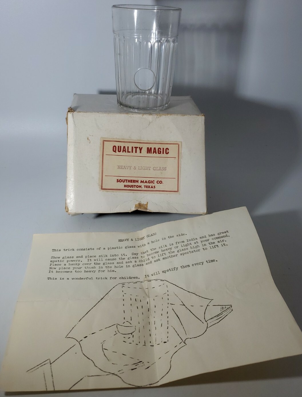 Vintage Quality Magic Heavy and Light Glass Southern Magic Co. RARE