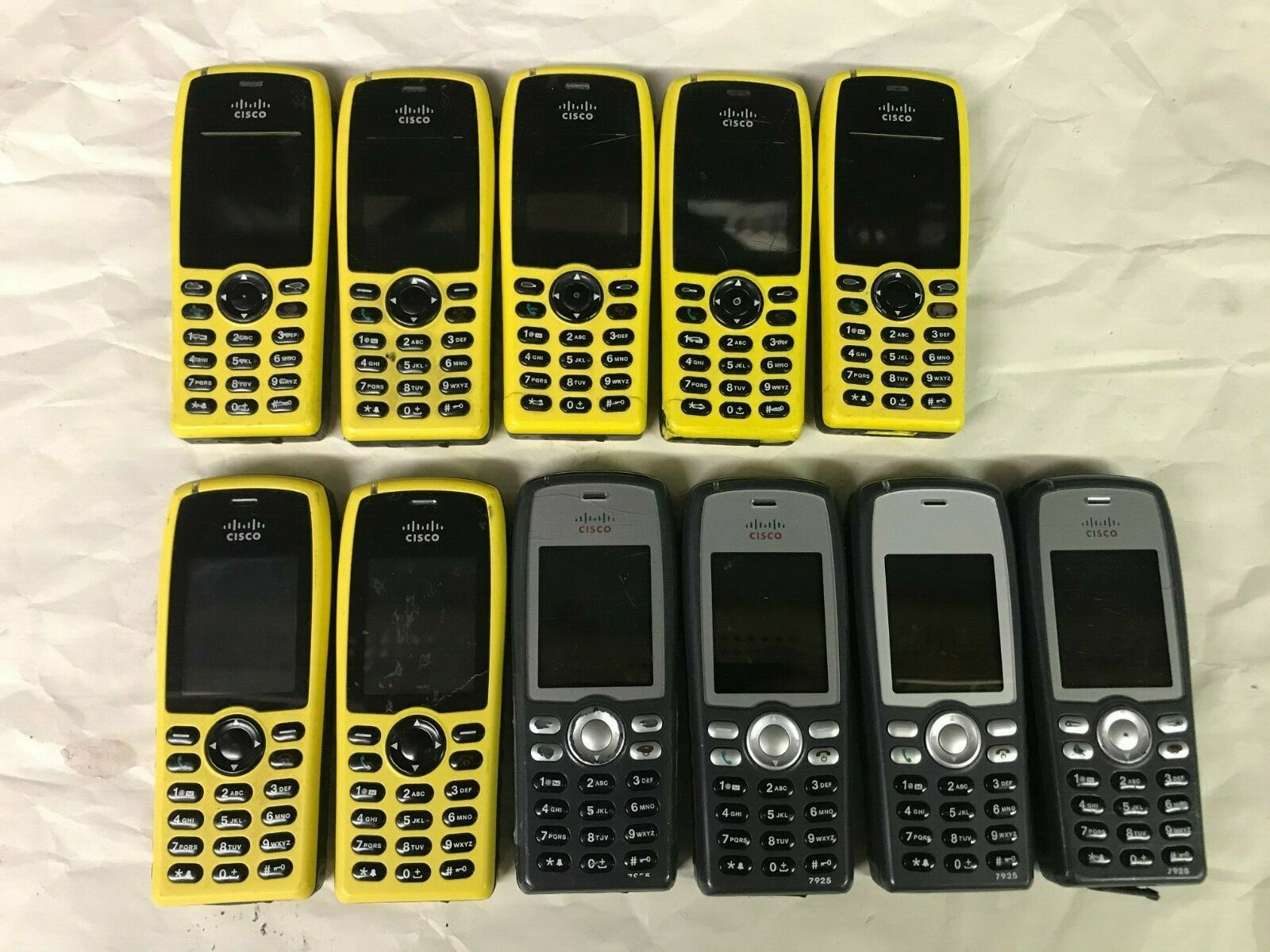 Lot of 11 Cisco Wireless UC Phones AS-IS