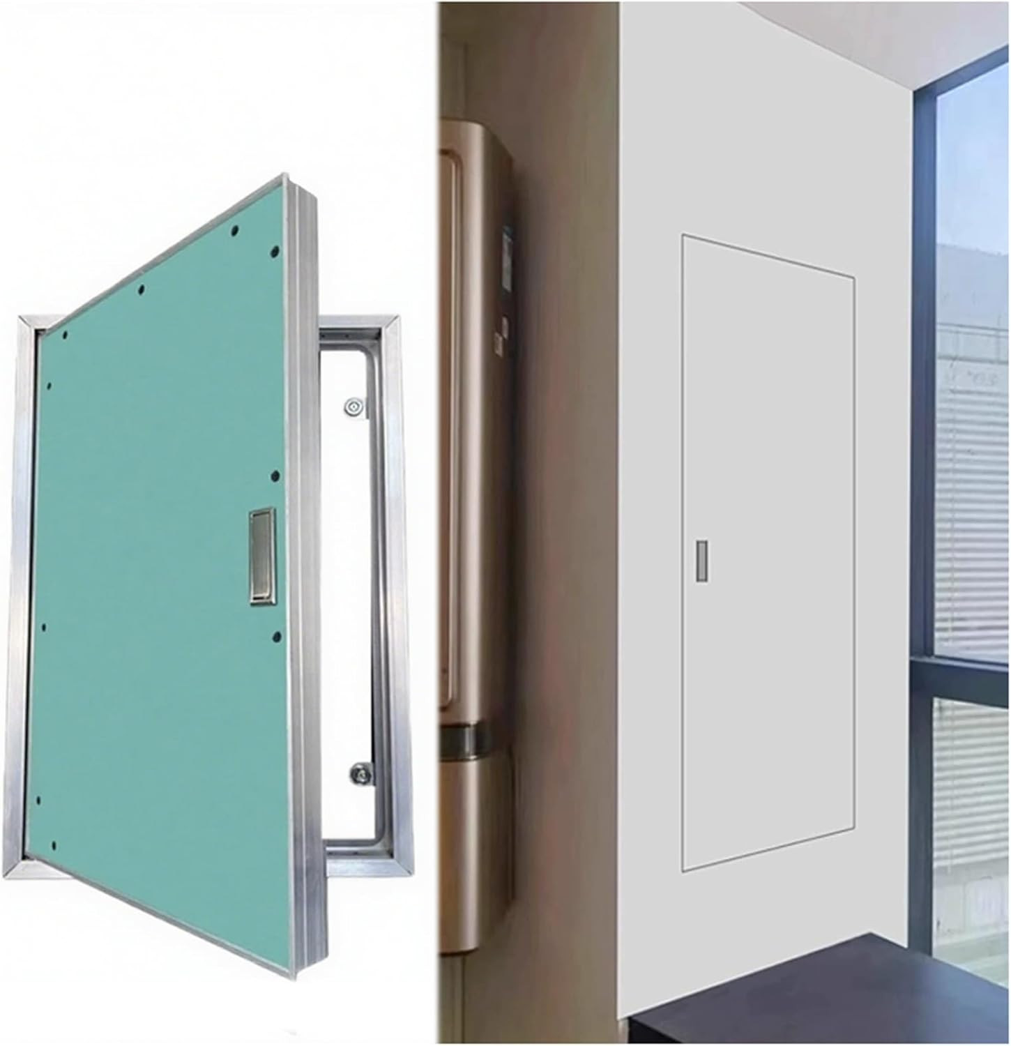 Flush Mount Aluminum Drywall Access Panel - Paintable Inspection Door 15.75"x47.