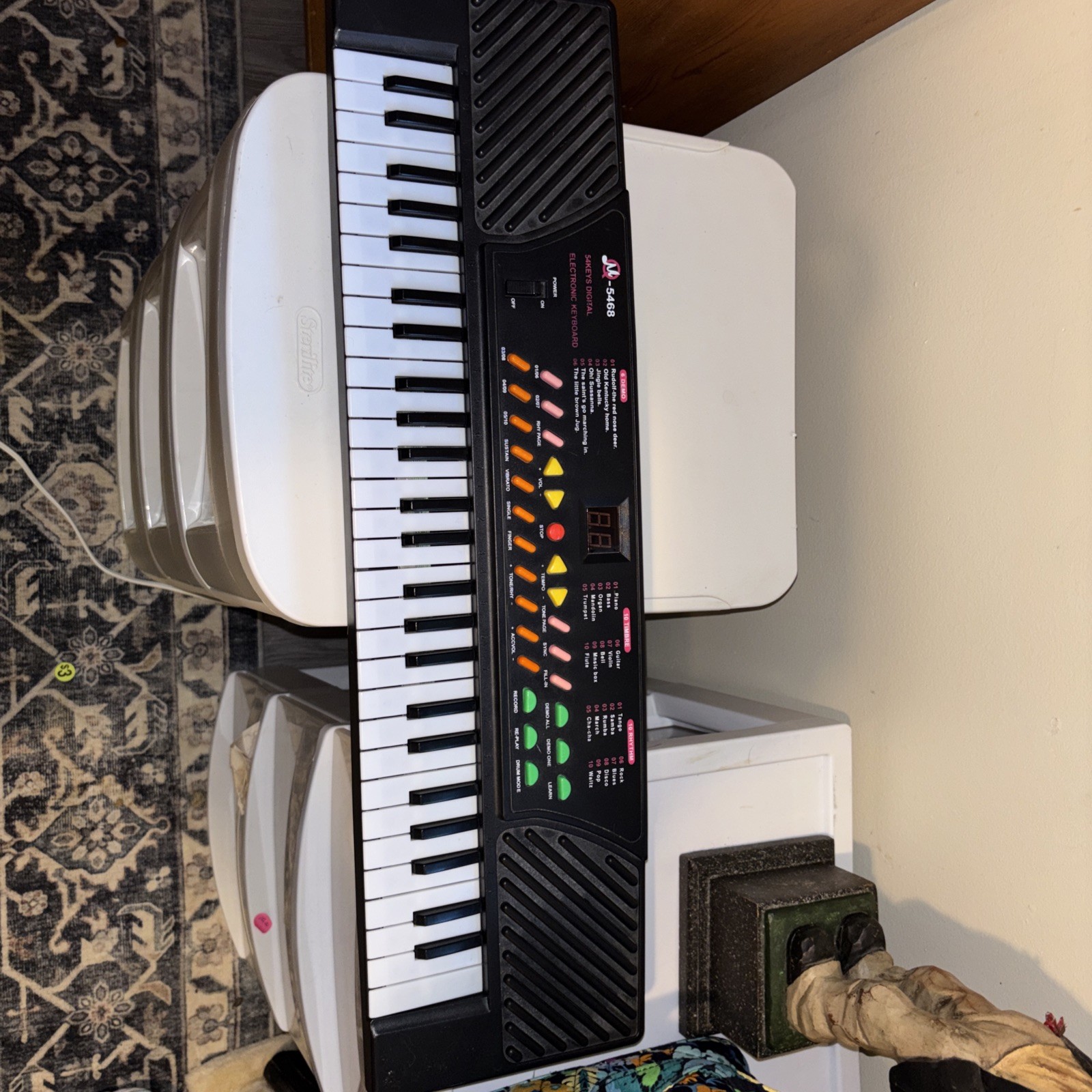 M-5468 54-Key Electronic Keyboard Digital Piano M-5468