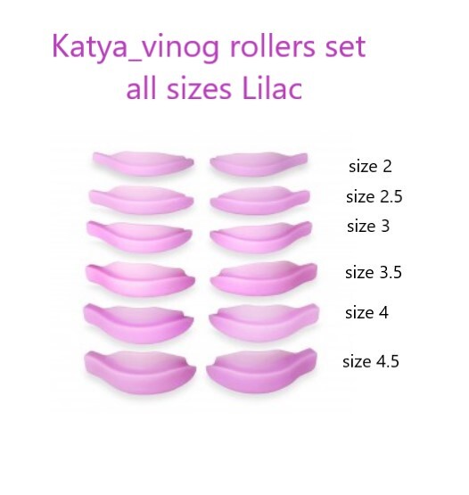 Katya_Vinog rollers set all sizes 1.5-2-2.5-3-3.5-4-4.5-5 +Patches White/Black