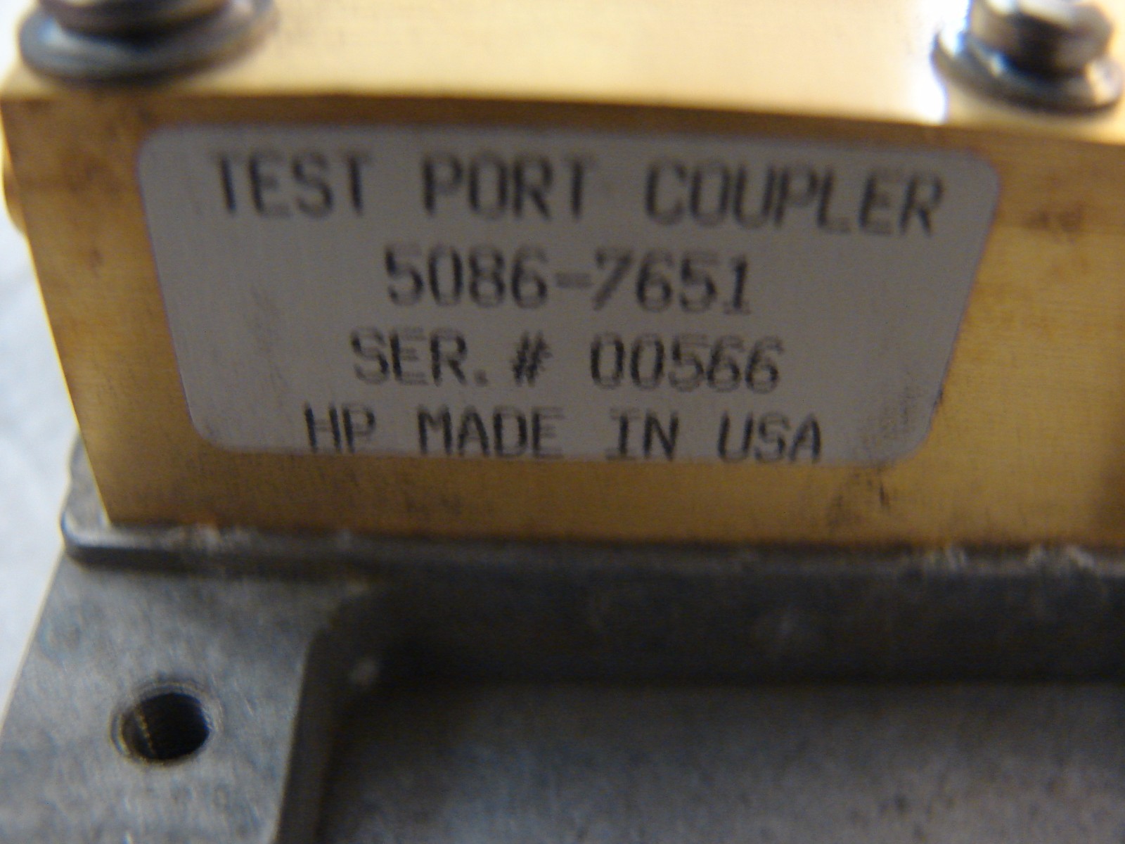 HP 5086-7651 Test Port Copler