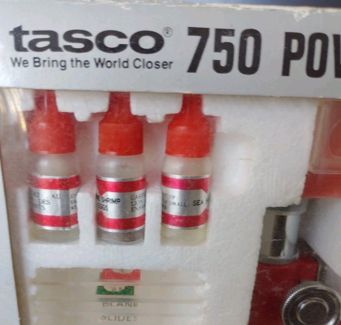 Science Toy - Tasco 750x Microscope set w/ OG Packaging