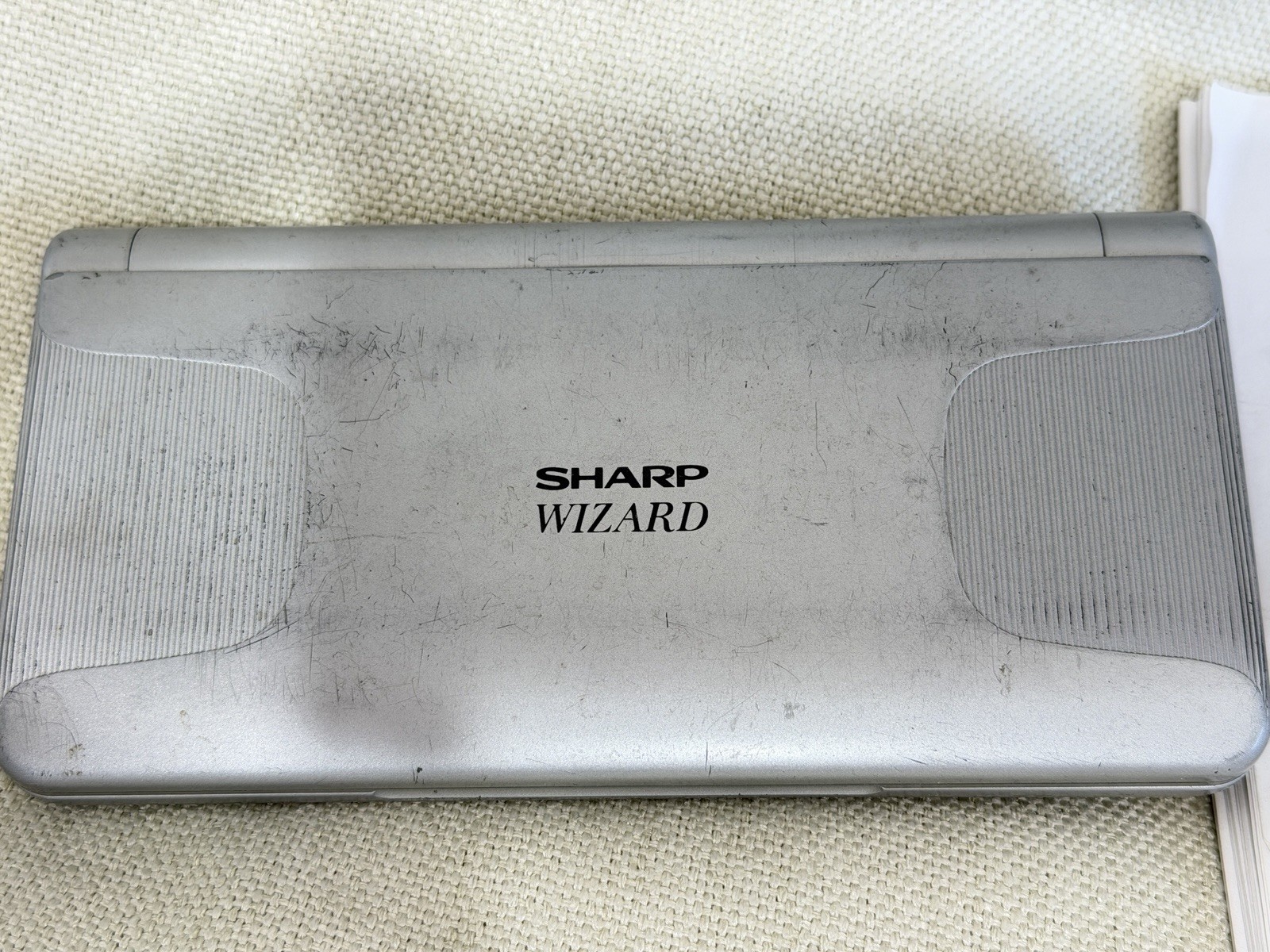 Sharp Wizard OZ-730 Electronic Organizer PDA w/ Manual Tested Missing LED Segmen