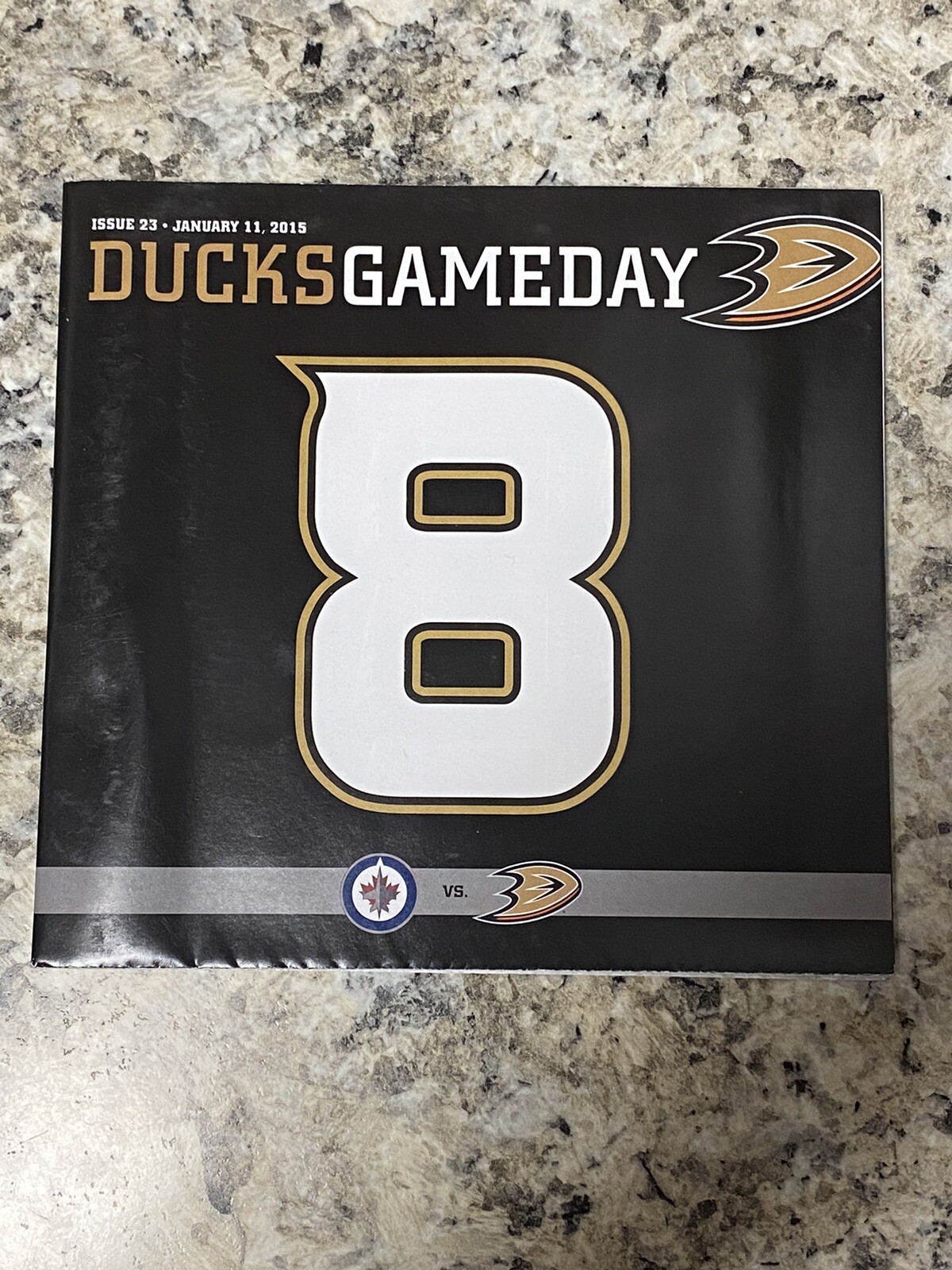 Teemu Selanne Retirement Night Program 1-11-2015 ANAHEIM DUCKS